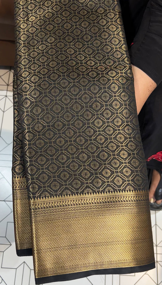 SEMI BROCADE SAREES - IHA 24025