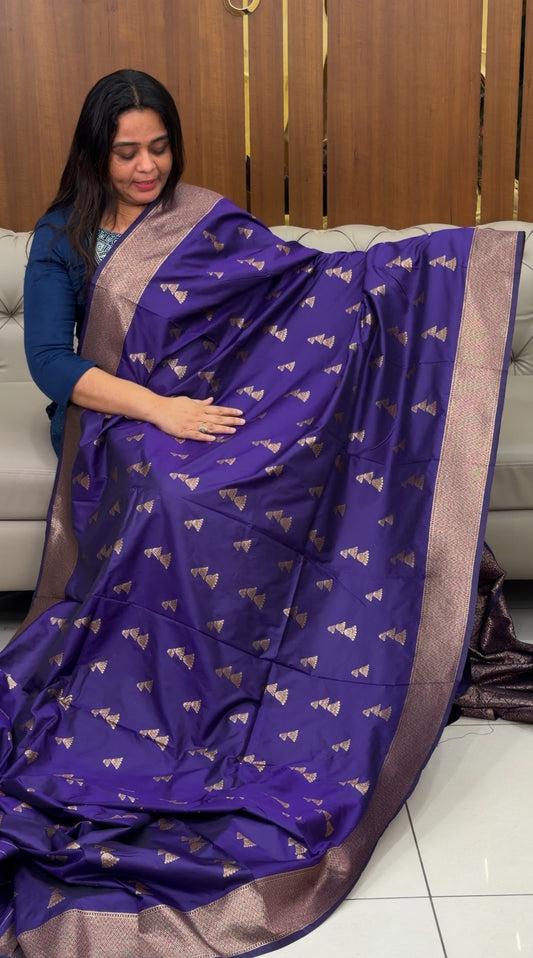 SEMI BANARASI SAREES - IHA 29047