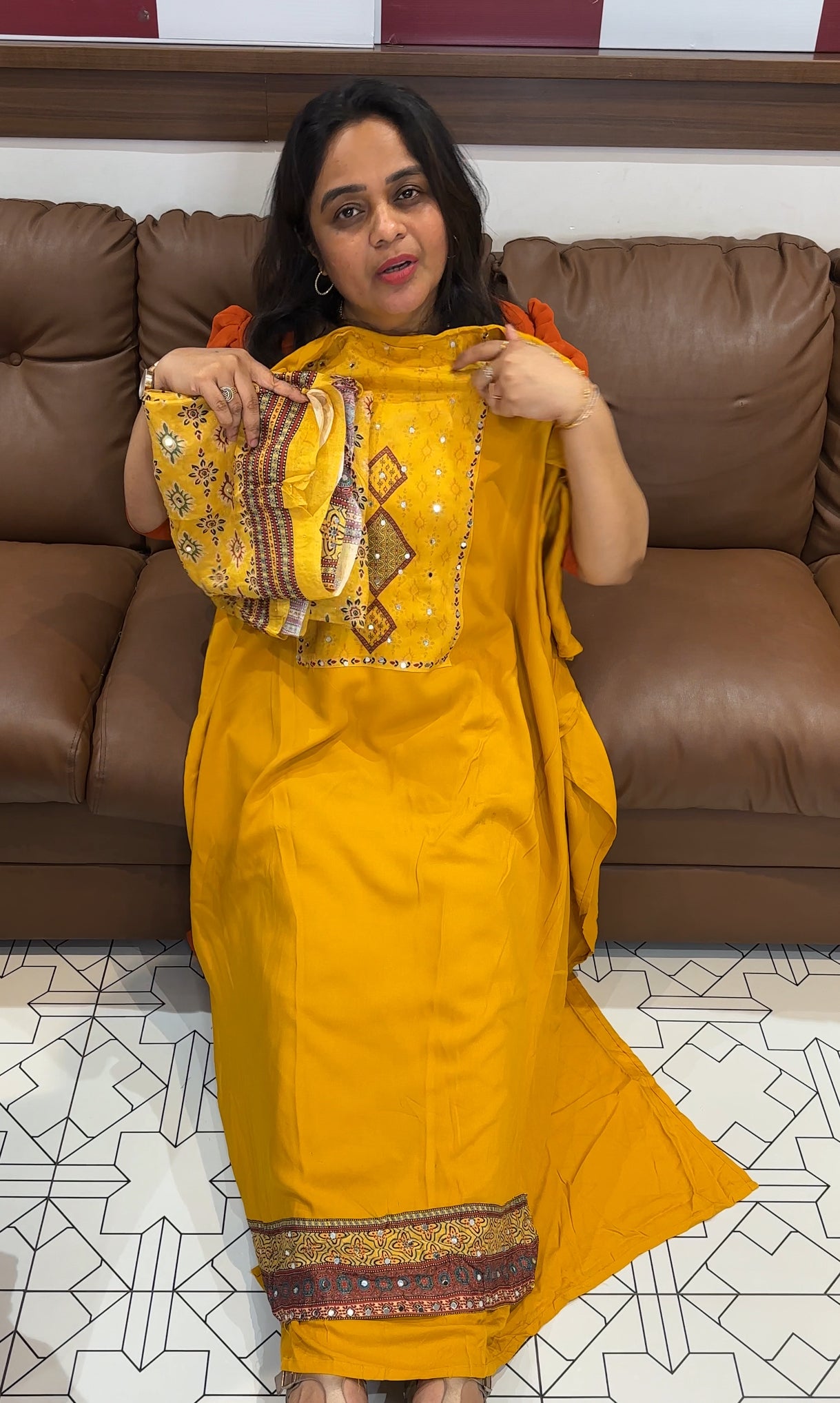 VISCOSE RAYON UNSTITCHED SALWAR SUITS - IHA 26461