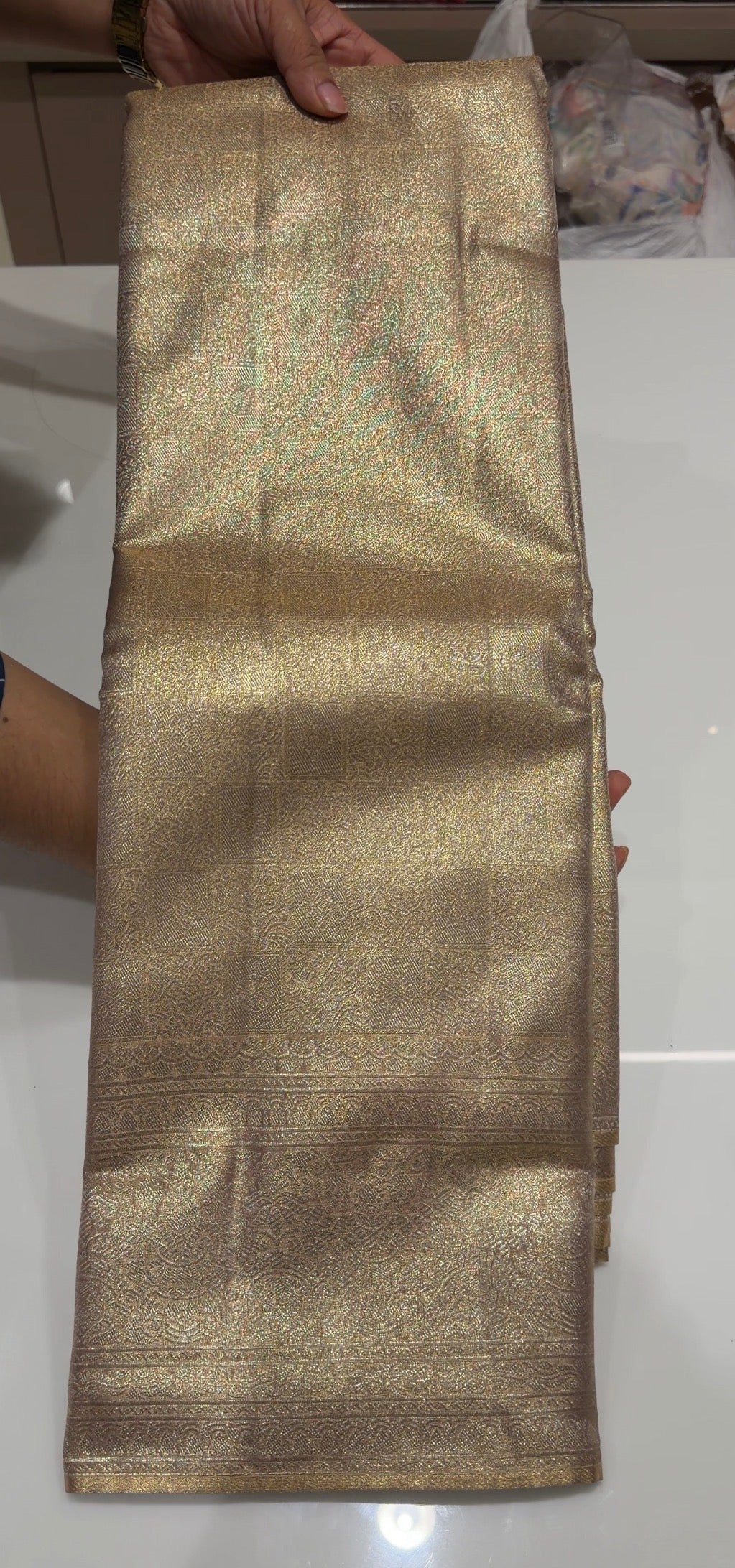 SEMI TISSUE SAREES - IHA 35821