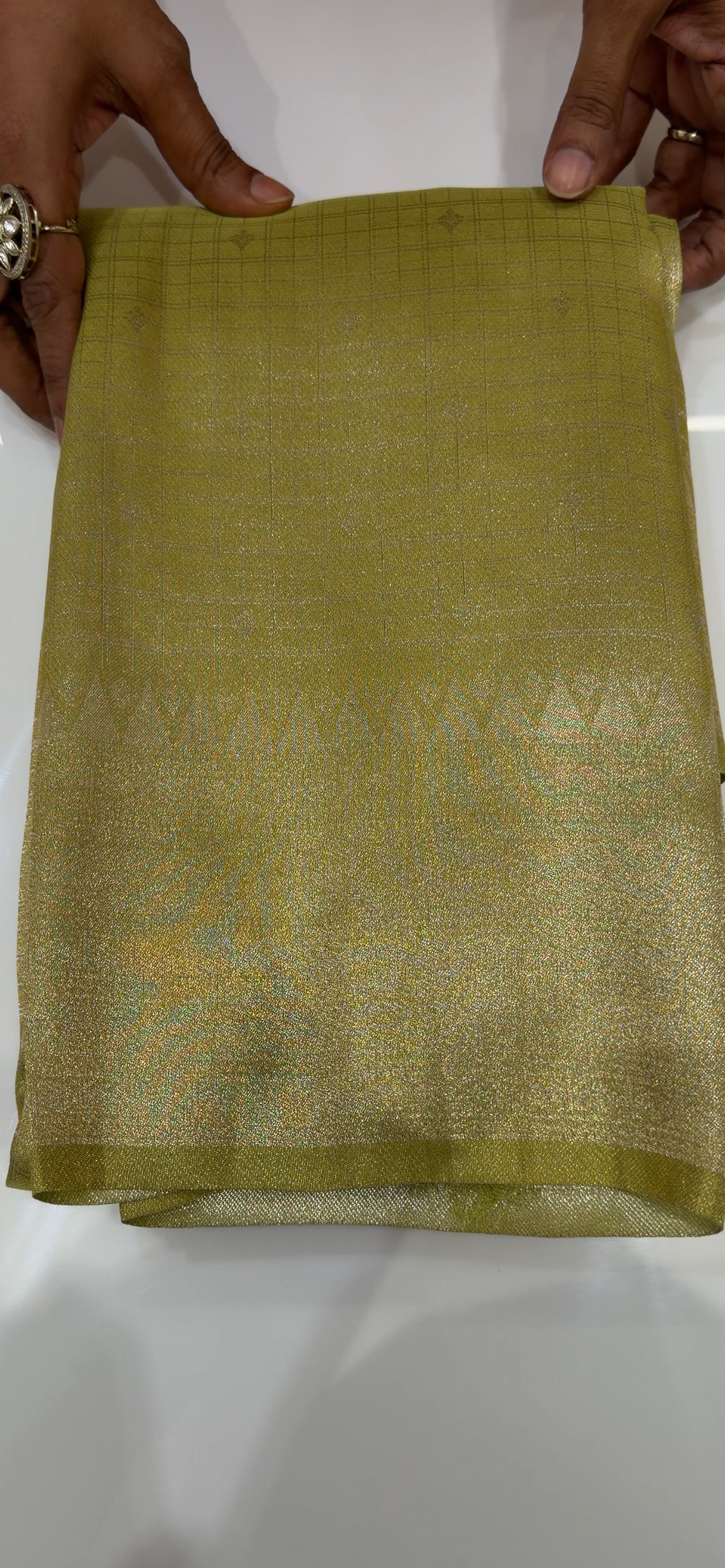SEMI TISSUE SAREES - IHA 35152
