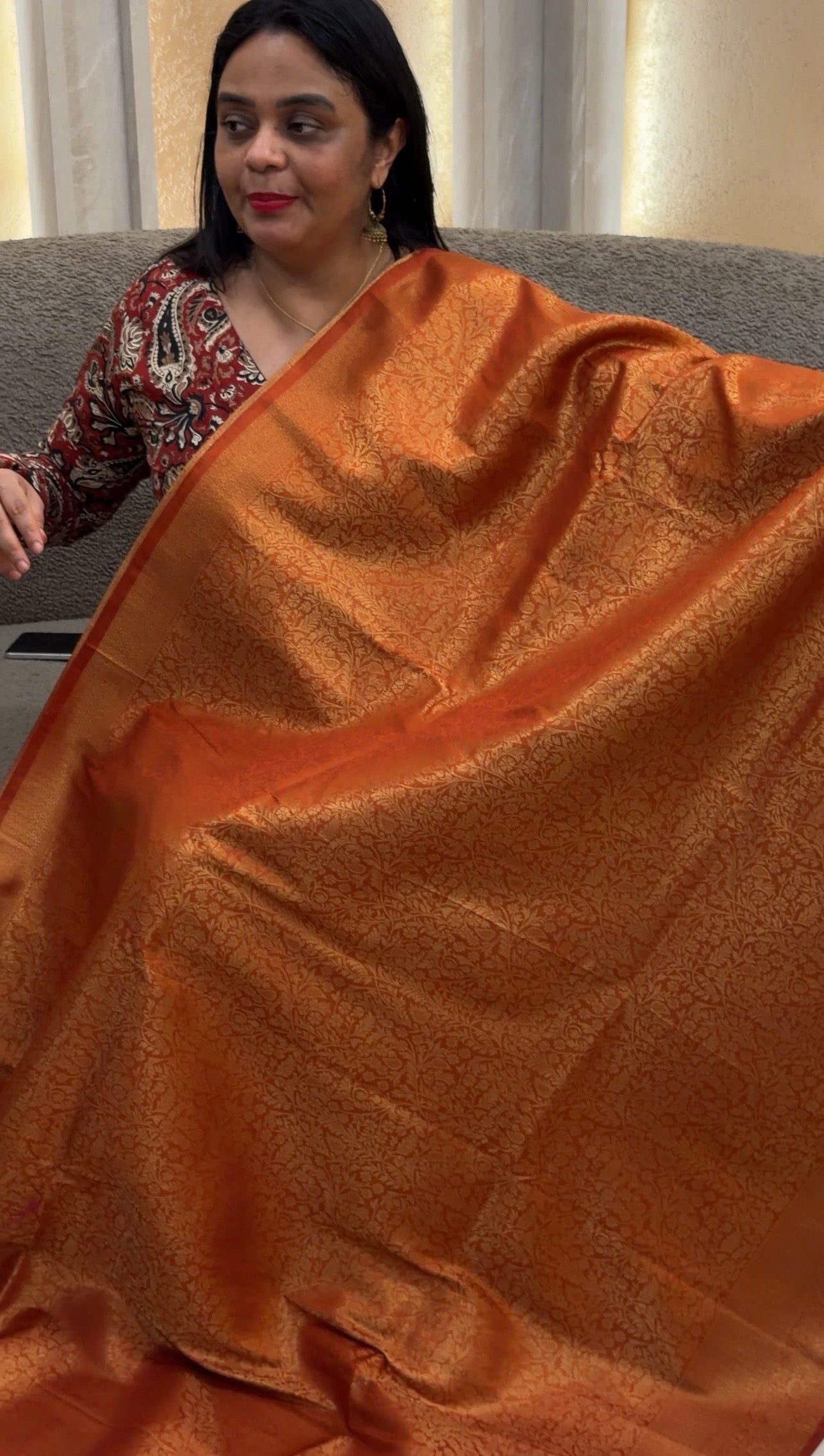 SEMI BANARASI SAREES - IHA 34110