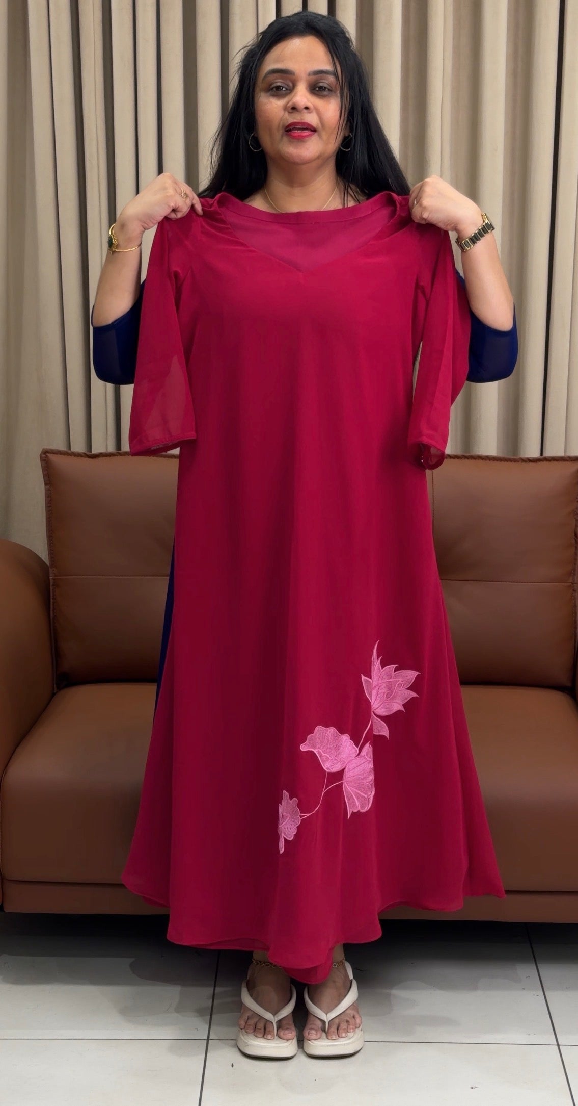 IHA'S IN-HOUSE DESIGNER SLITTED TOPS - IHA 34925