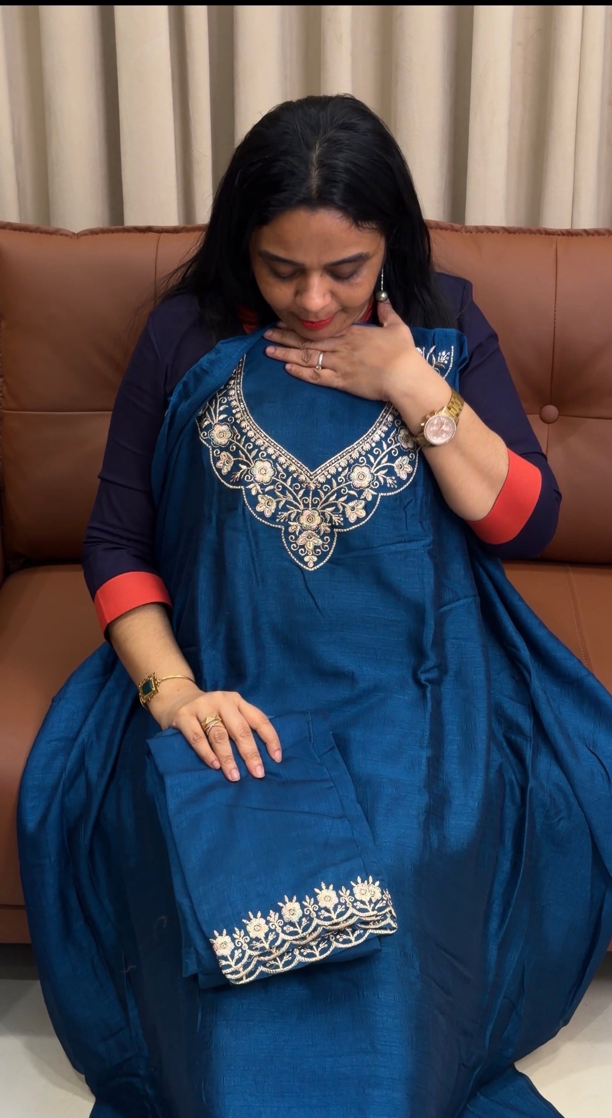 OFFER SALES UNSTITCHED SALWAR SUITS - IHA 35415