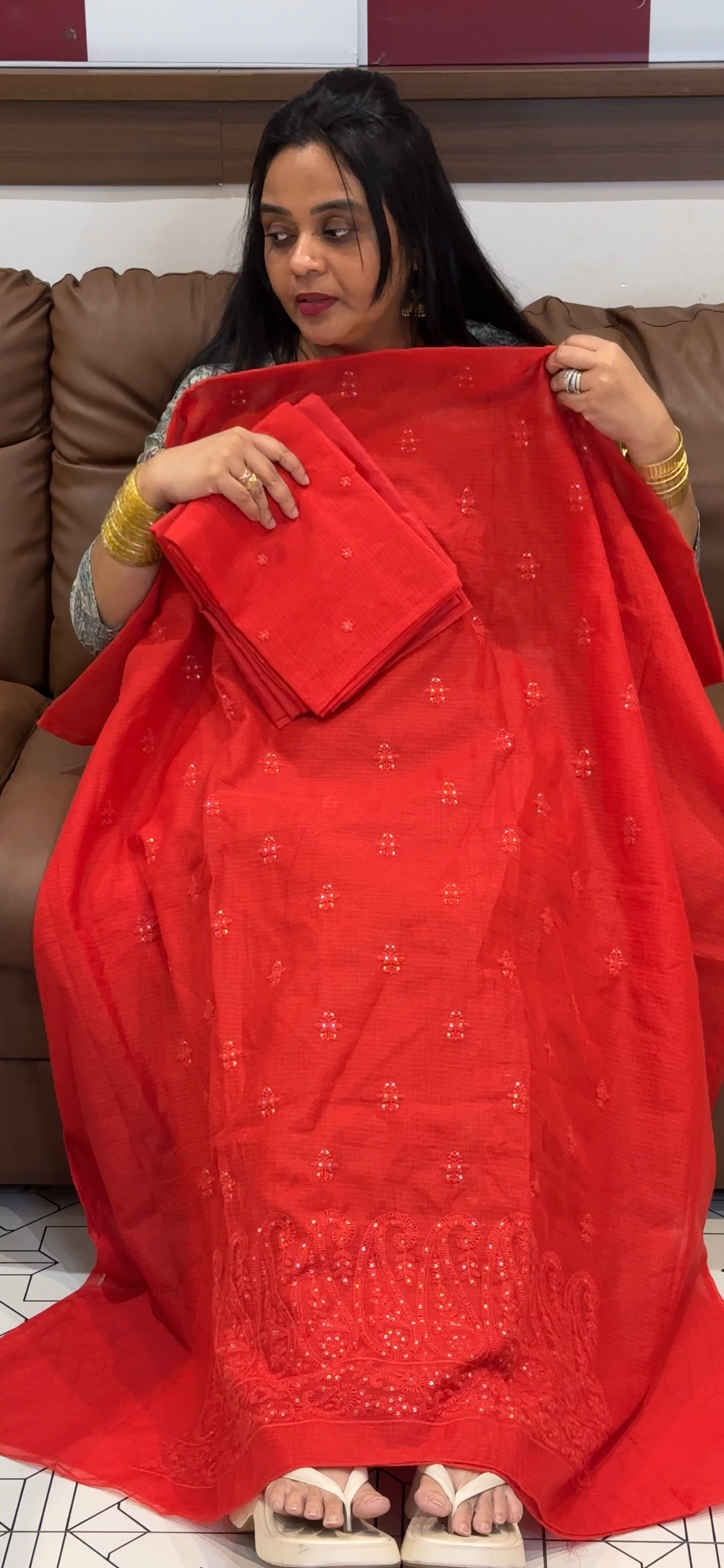 OFFER SALES UNSTITCHED SALWAR SUITS - IHA 34980