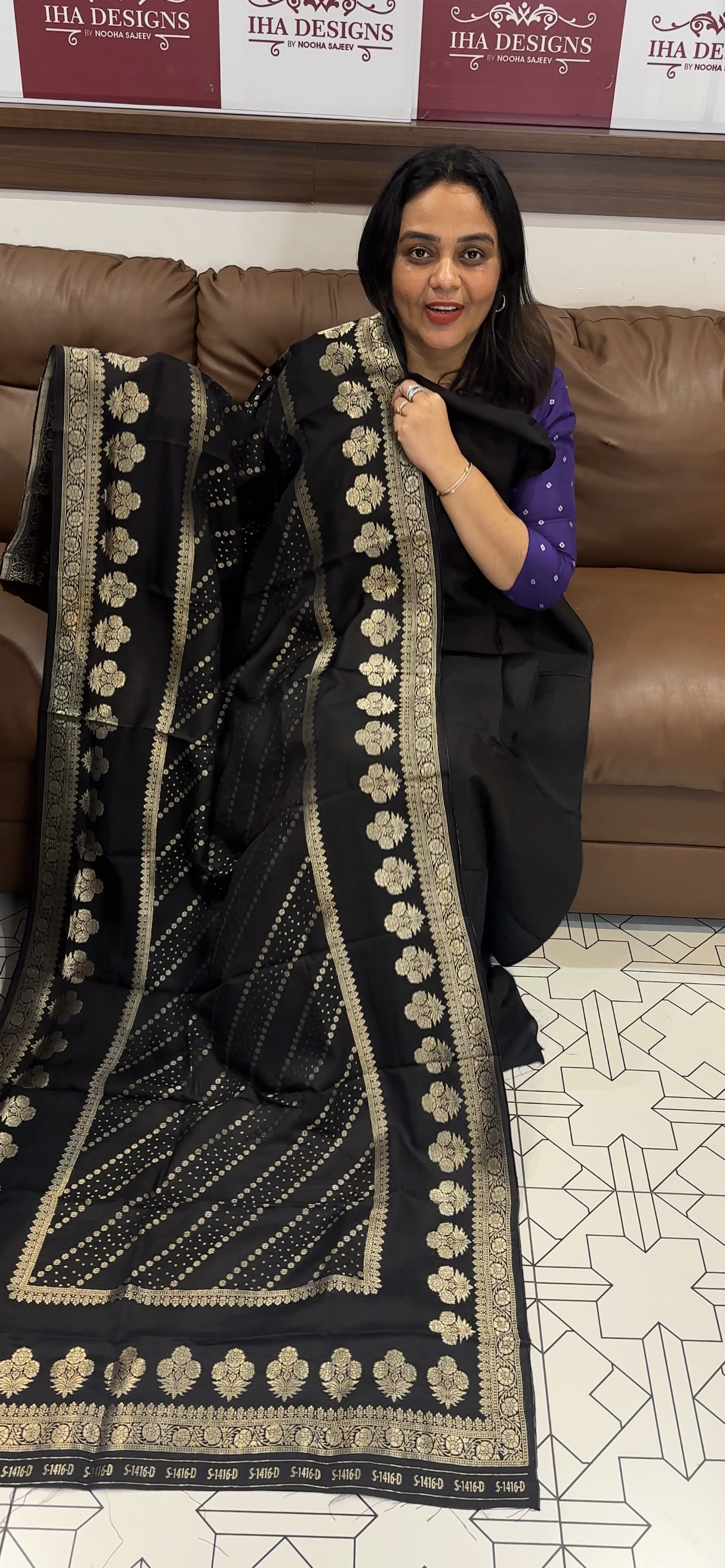 SILK BANARASI UNSTITCHED SALWAR SUITS - IHA 31263