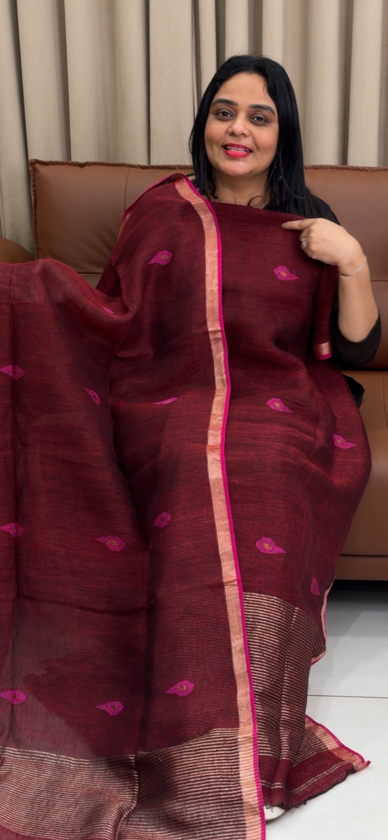 JAMDANI UNSTITCHED SALWAR SUITS  - IHA 34000