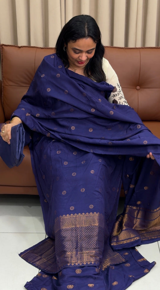 FORWARD BANARASI CHANDERI TOP,BOTTOM AND DUPATTA  - IHA 34106