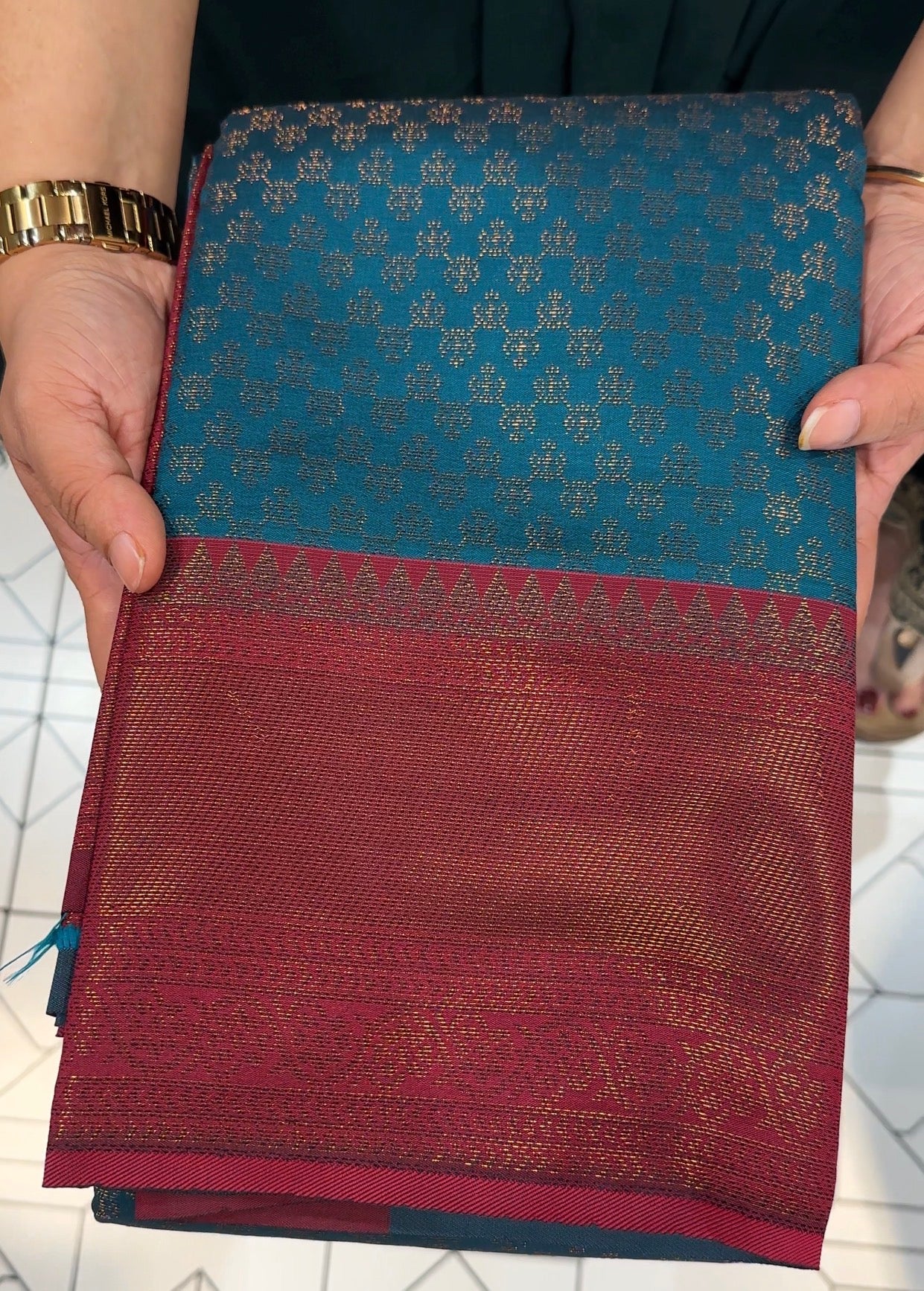 SEMI BROCADE SAREES - IHA 27327