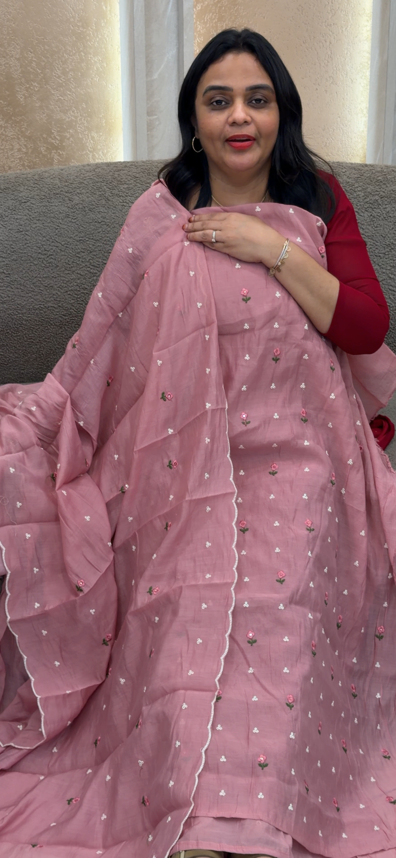 SEMI MUL UNSTITCHED SALWAR SUITS - IHA 32935