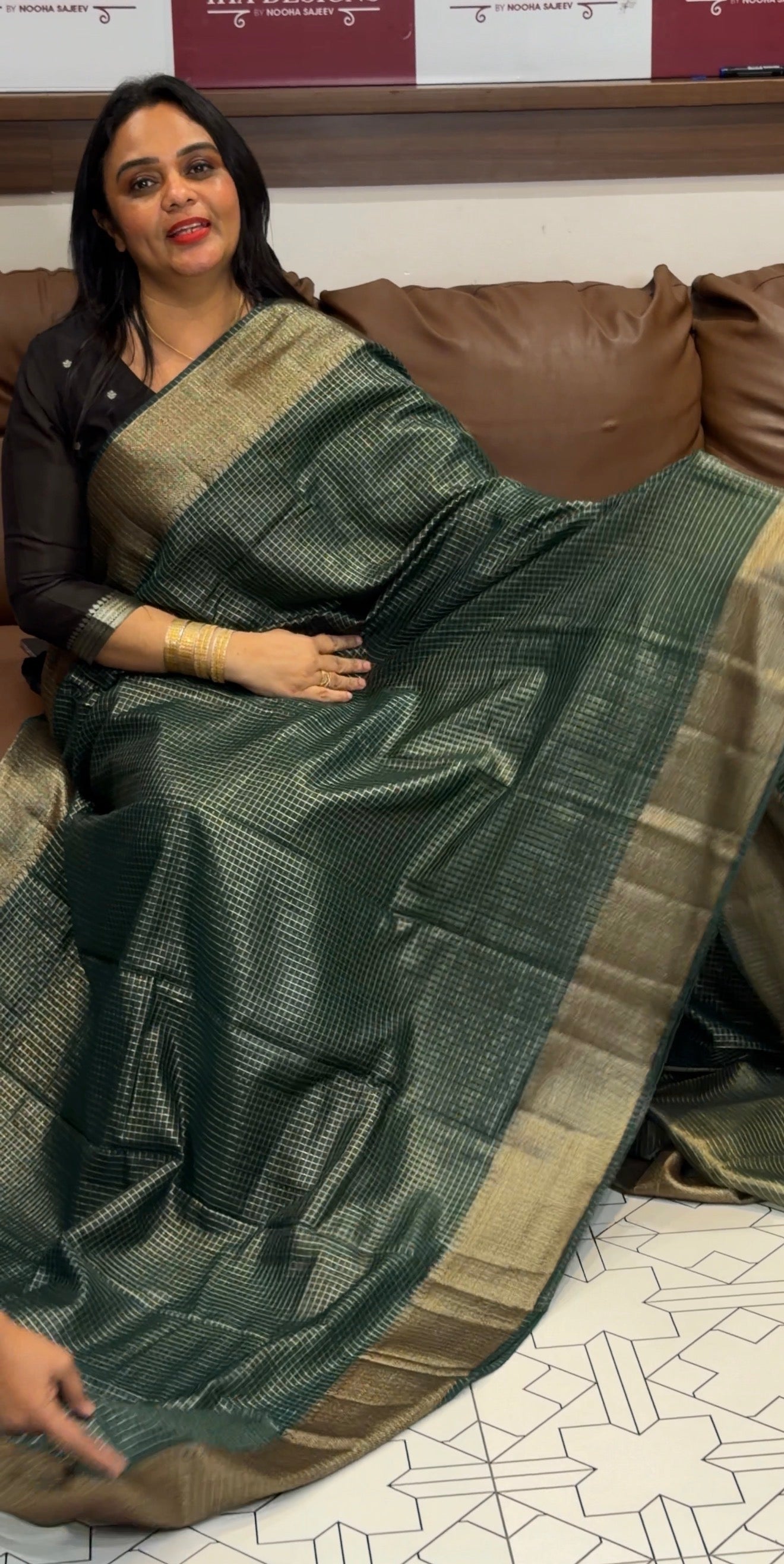 SEMI BANARASI SAREES- IHA 33102