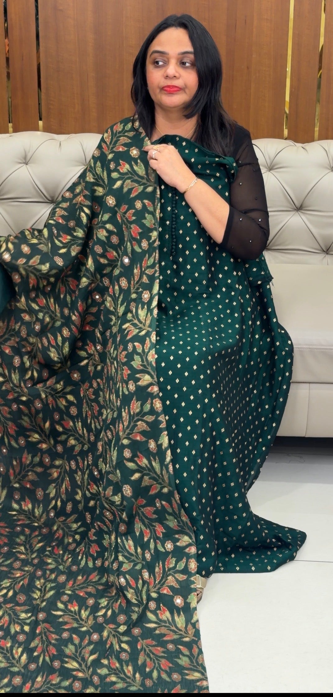 SEMI RAW SILK UNSTITCHED SALWAR SUITS - IHA 32330