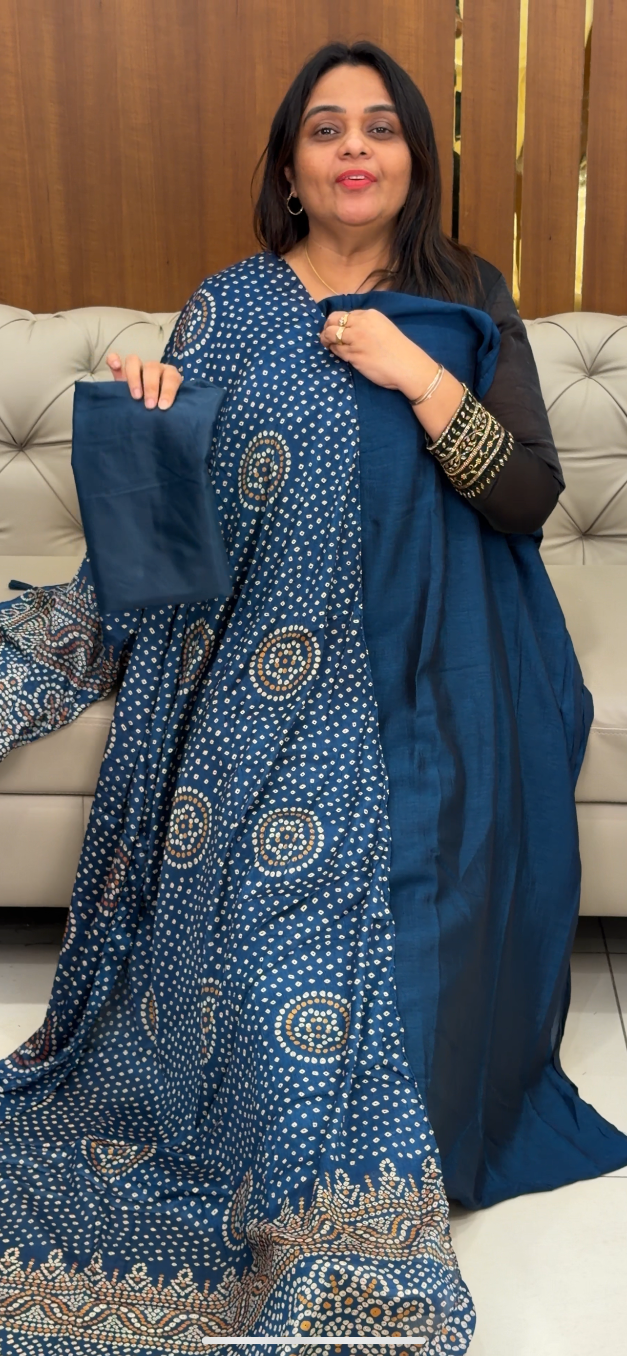 SEMI RAW SILK UNSTITCHED SALWAR SUITS - IHA 29098