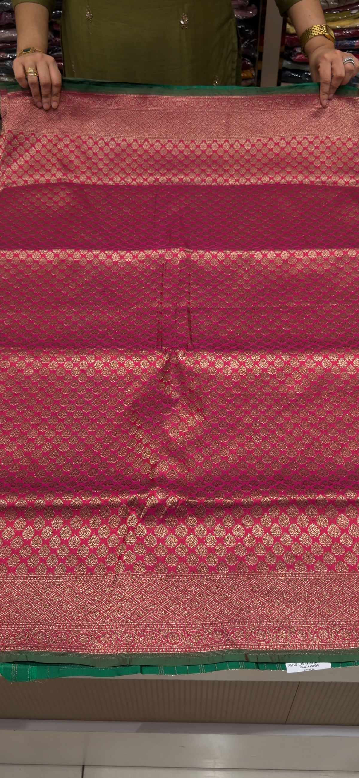HANDLOOM KATAN SAREES - IHA 35383