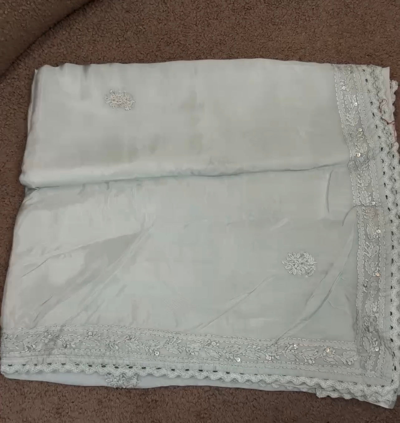 LUCKNOWI CHIKANKARI SAREES - IHA 33000