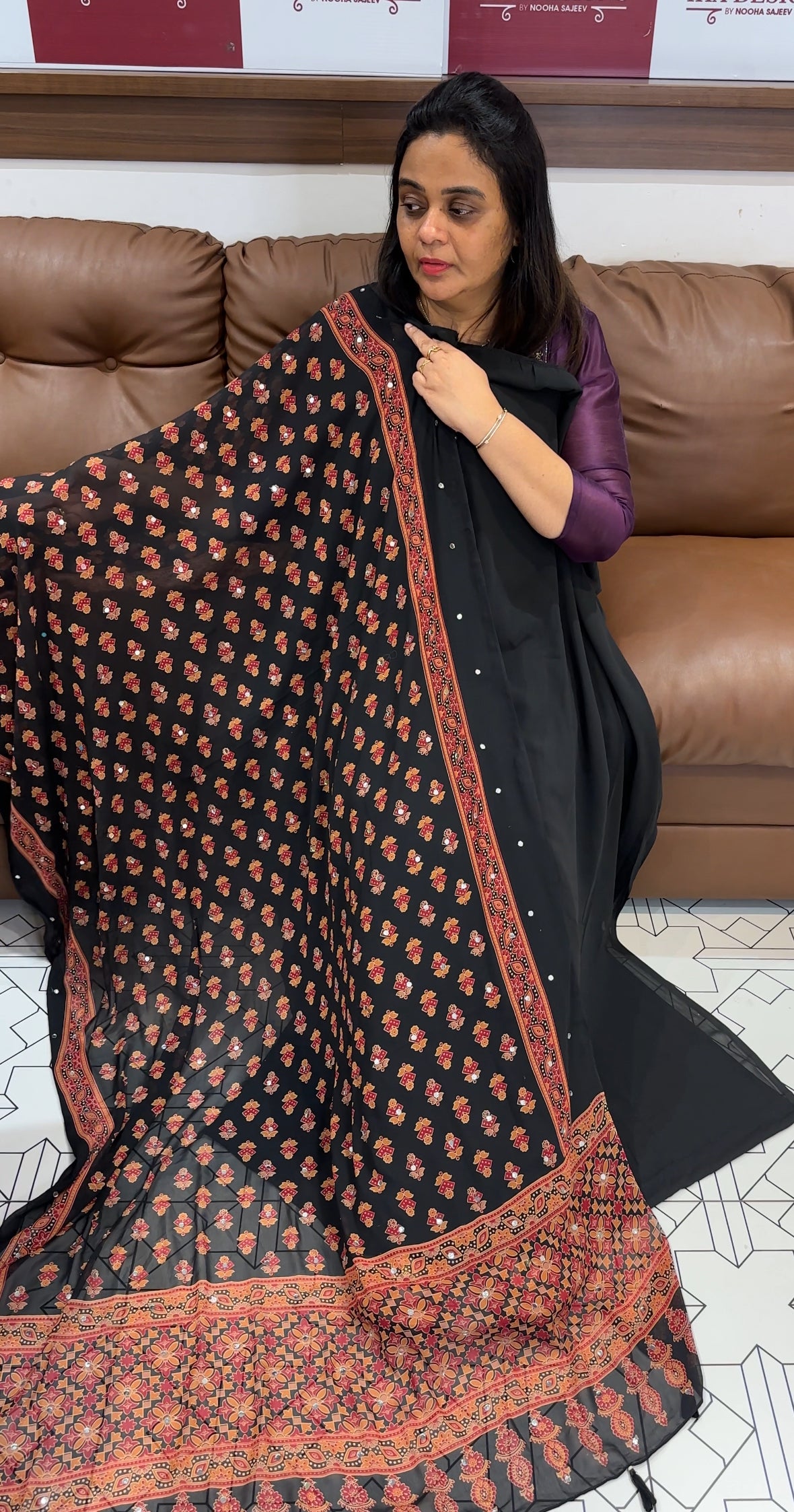 FAUX GEORGETTE UNSTITCHED SALWAR SUITS - IHA 27994