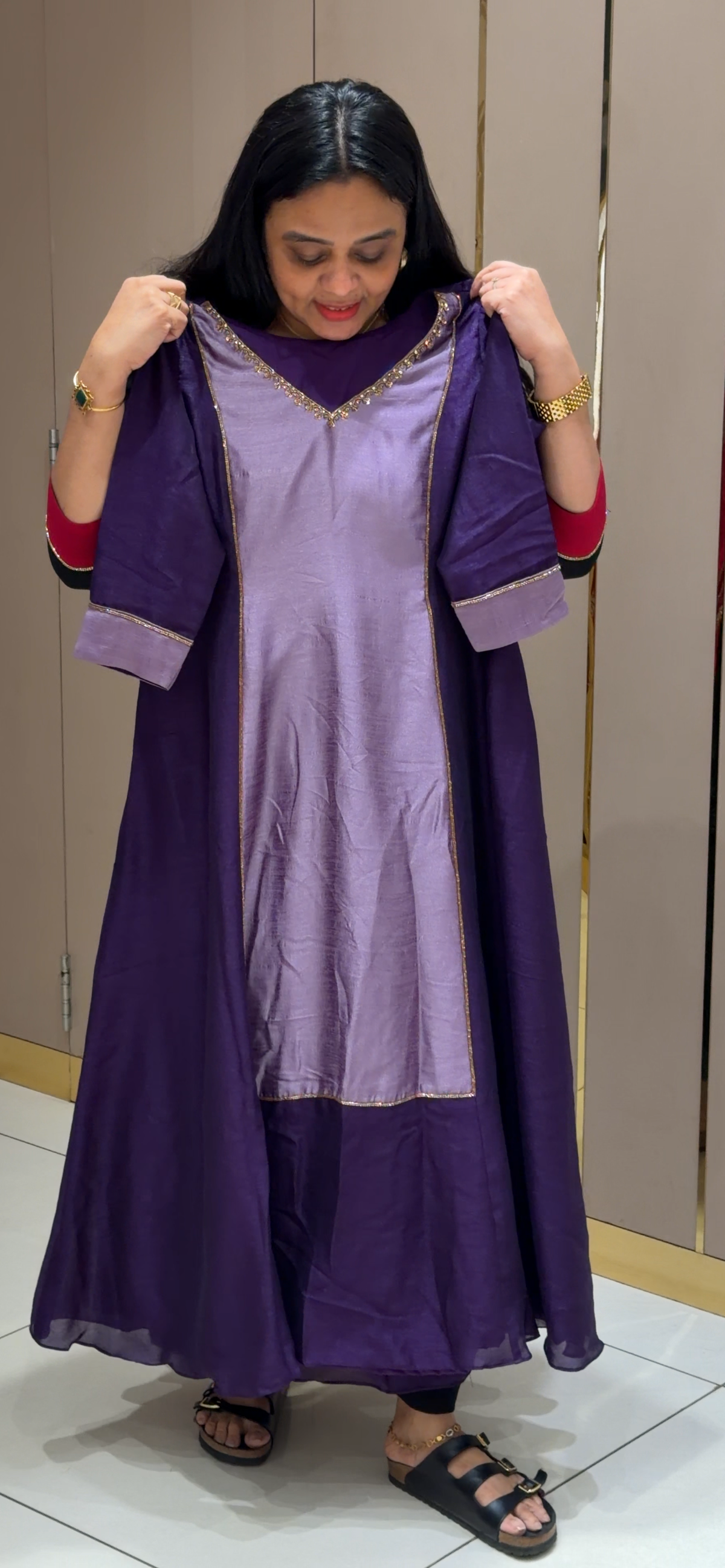 IHA'S IN-HOUSE HANDWORKED SLITTED TOPS - IHA 35421