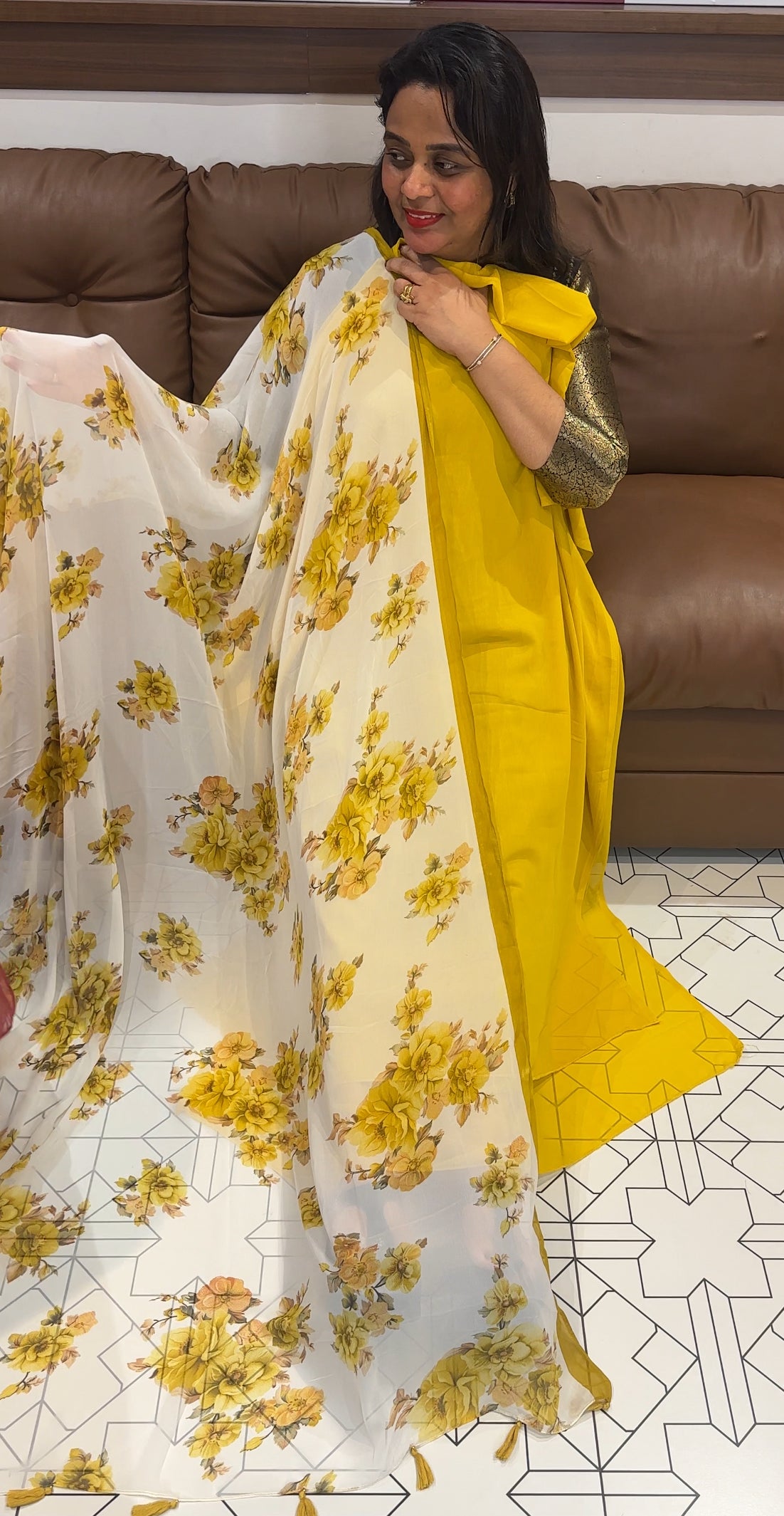 GEORGETTE UNSTITCHED SALWAR SUITS - IHA 25568