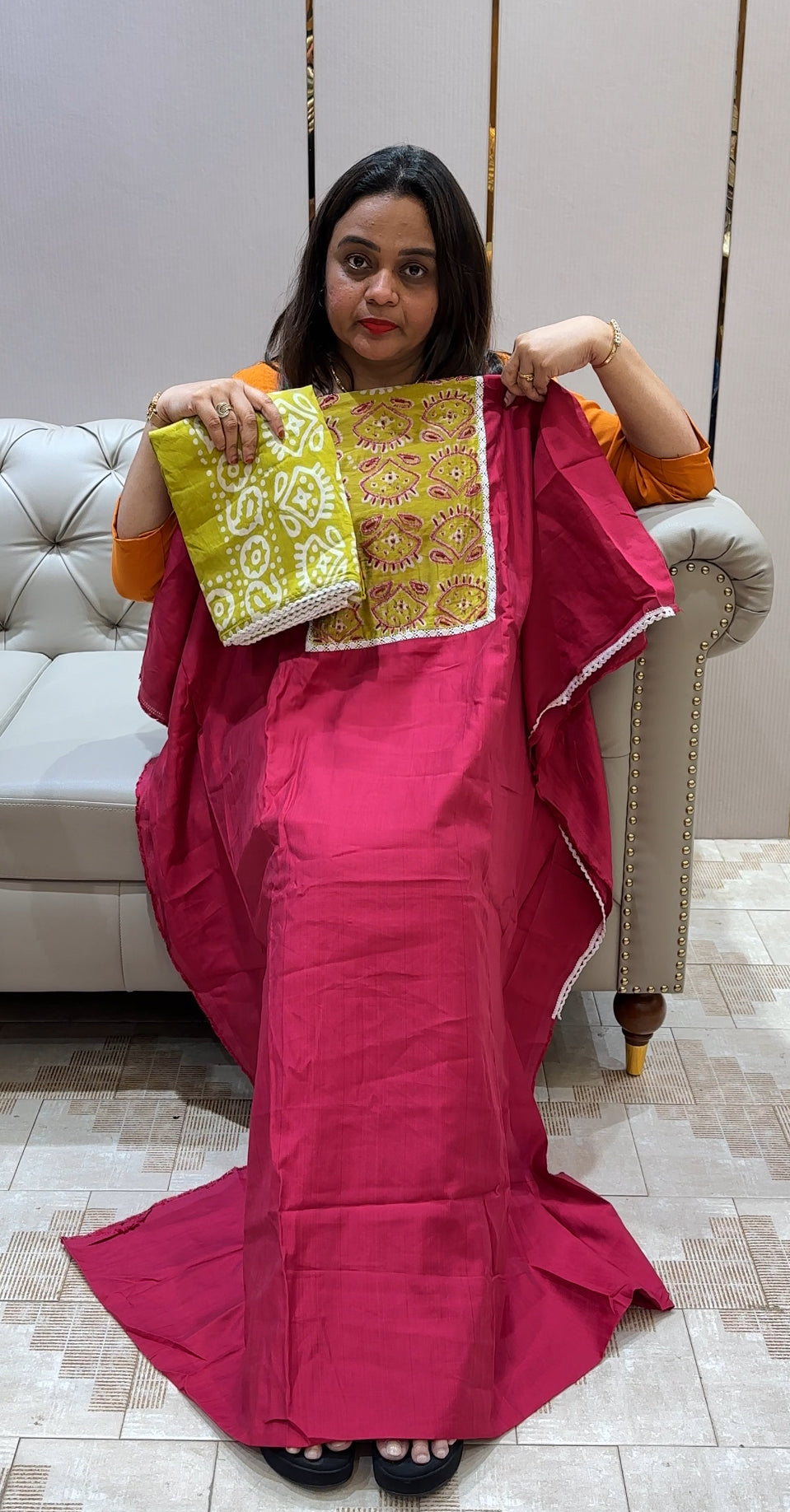 SEMI RAW SILK UNSTITCHED SALWAR SUITS - IHA 22666