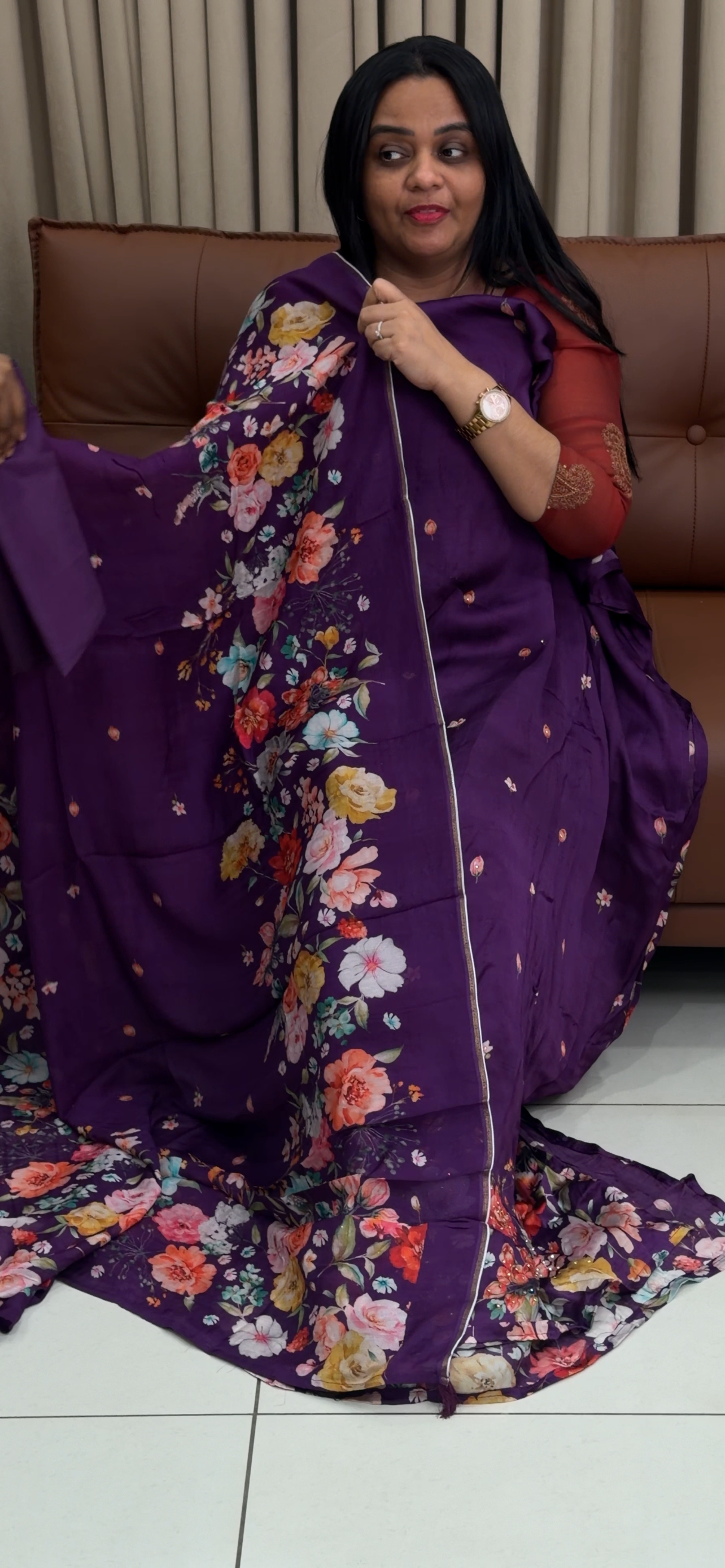 MUSLIN SILK UNSTITCHED SALWAR SUITS - IHA 34709