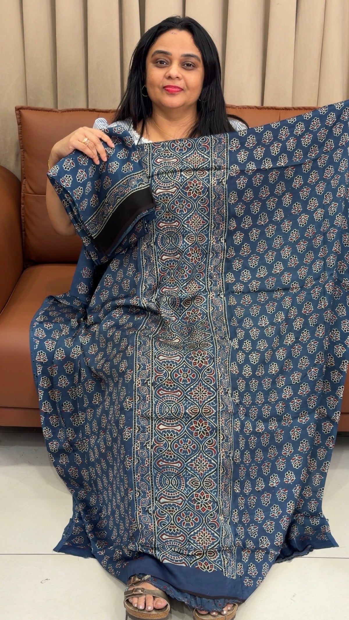 MODAL UNSTITCHED SALWAR SUITS - IHA 35919