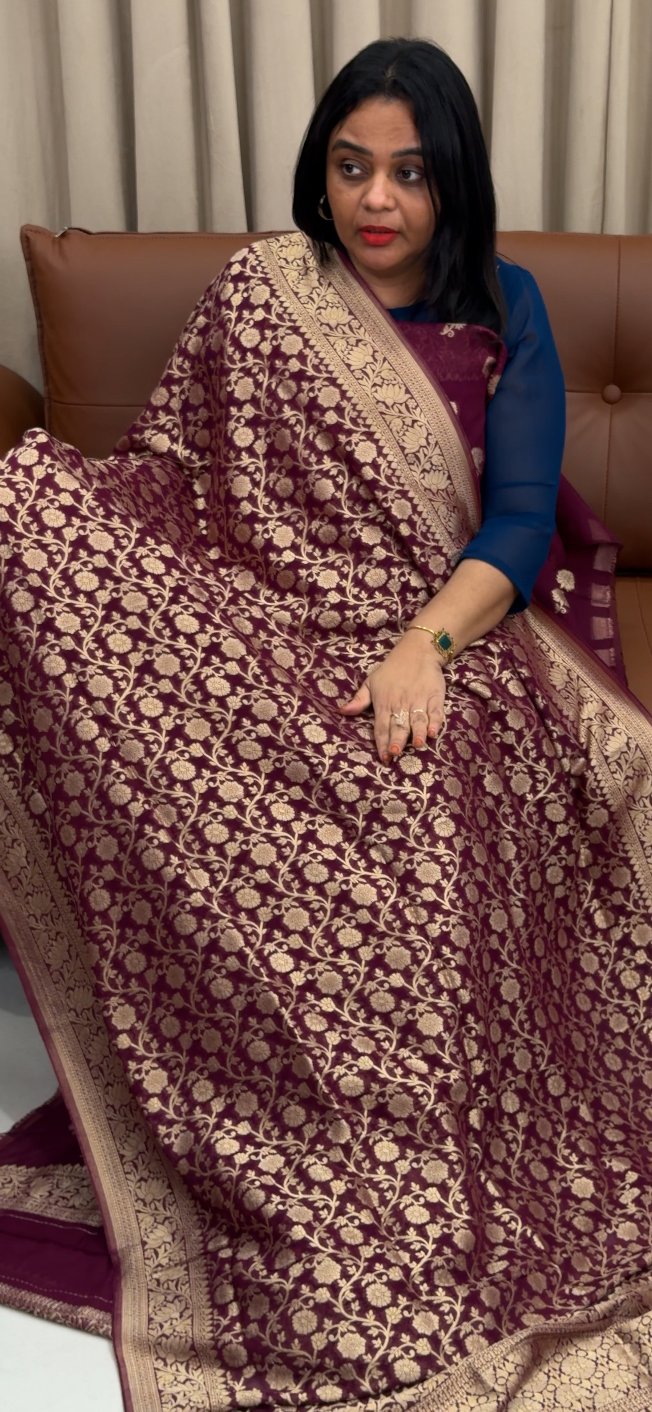 VISCOSE GEORGETTE UNSTITCHED SALWAR SUITS - IHA 33406