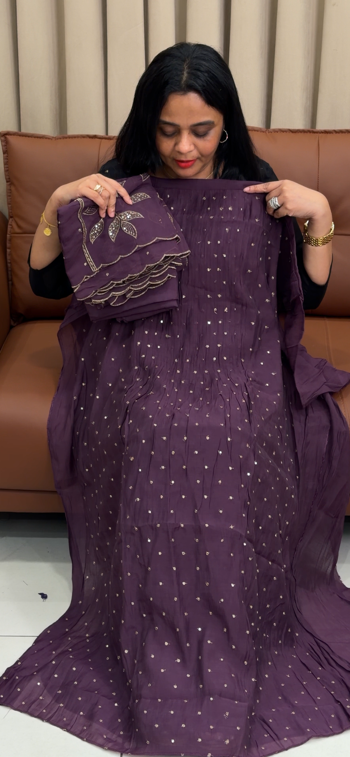 MUL CHANDERI UNSTITCHED SALWAR SUITS - IHA 35803
