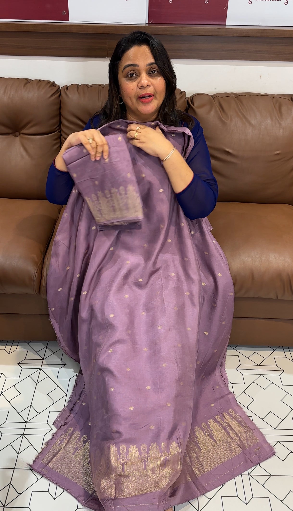 DOLA BANARASI UNSTITCHED SALWAR SUITS - IHA 28014