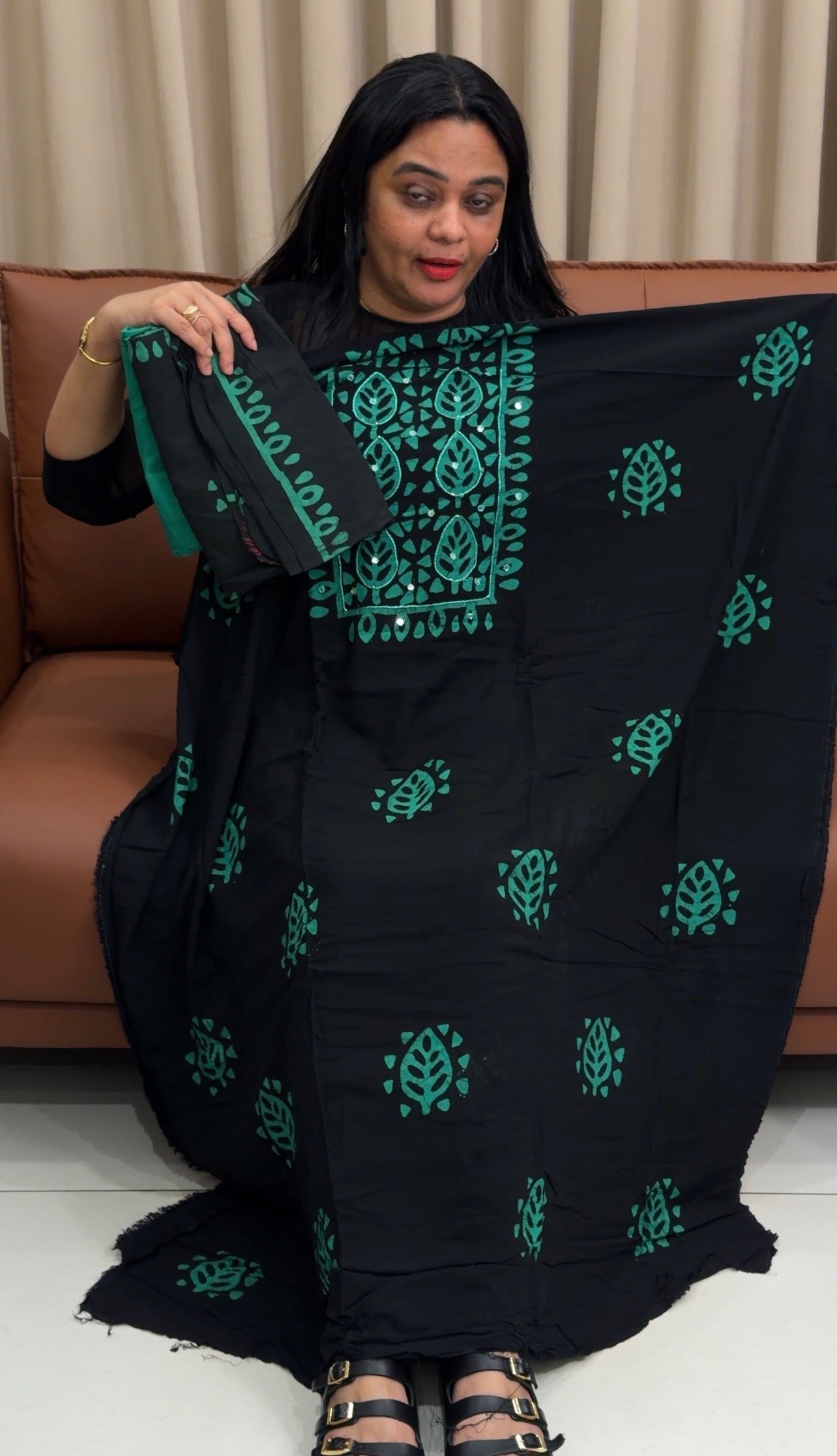 BATIK PRINTED UNSTITCHED SALWAR SUITS - IHA 35212