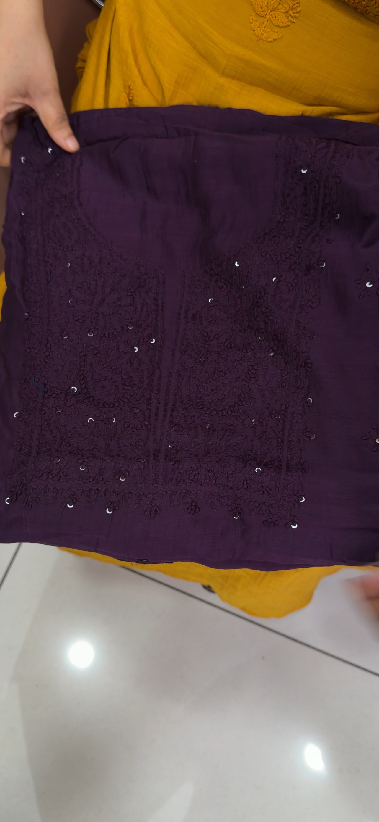 MALAI CHANDERI UNSTITCHED SALWAR SUITS - IHA 34737