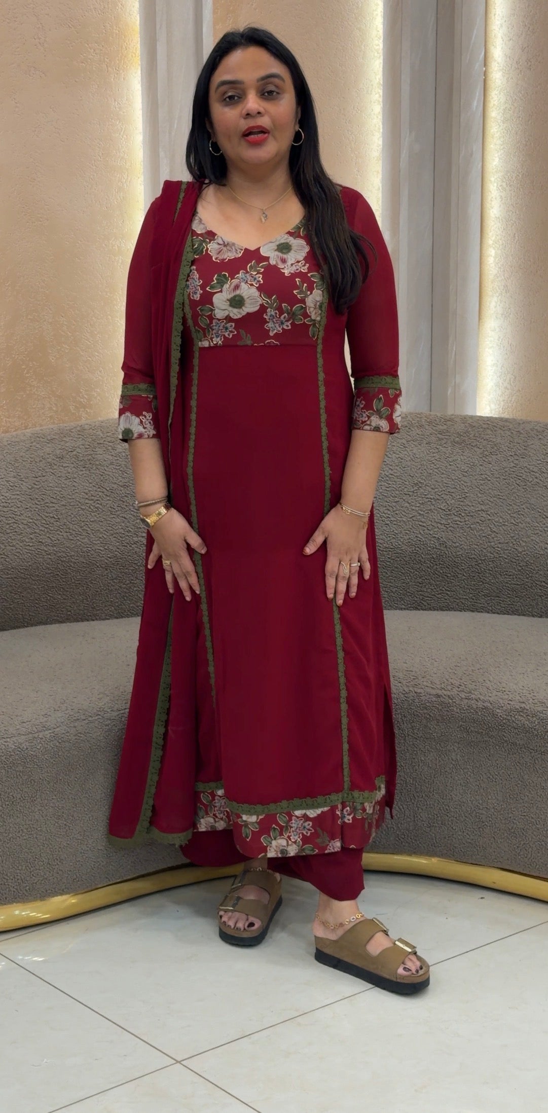IHA'S IN-HOUSE FAUX GEORGETTE UNSTITCHED SALWAR SUITS - IHA 32903