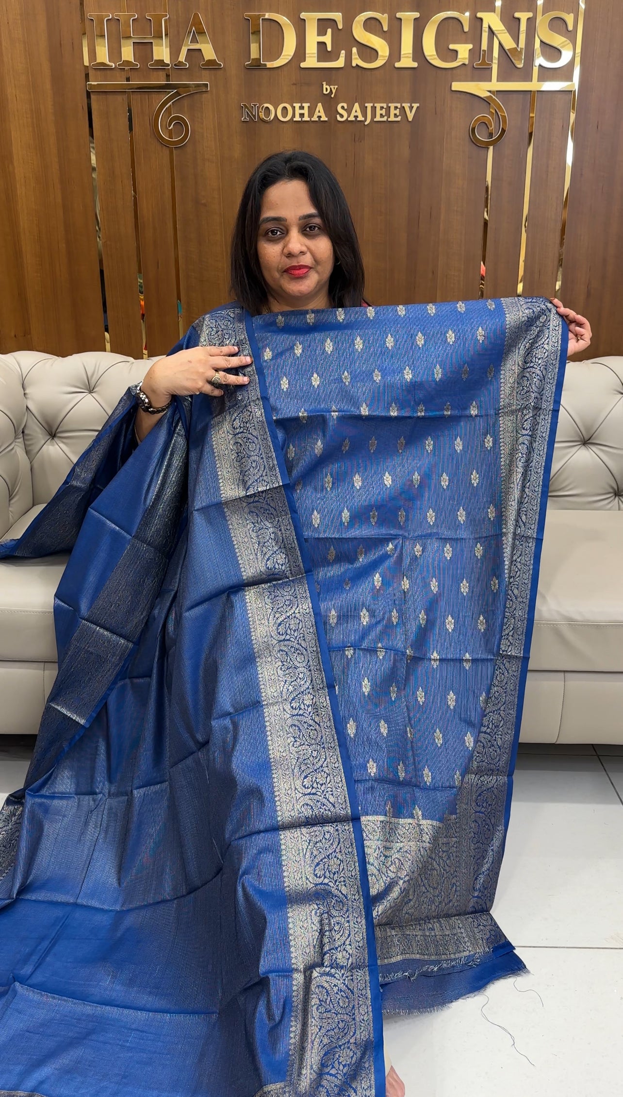 TISSUE UNSTITCHEED SALWAR SUITS - IHA 25223