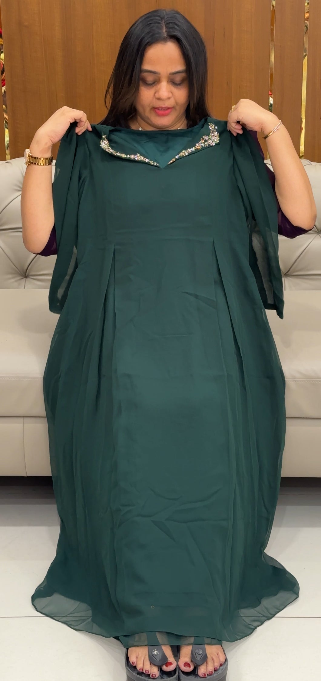 IHA'S IN-HOUSE HAND WORKED ALINE TOPS - IHA 33306