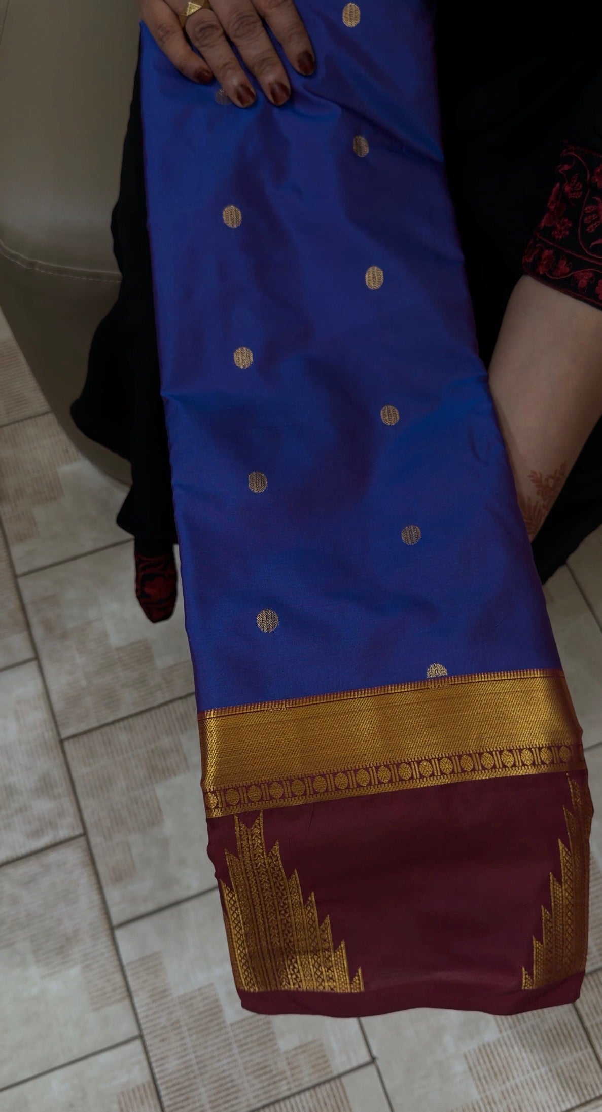 SEMI KANCHIPURAM SILK SAREES - IHA 31387