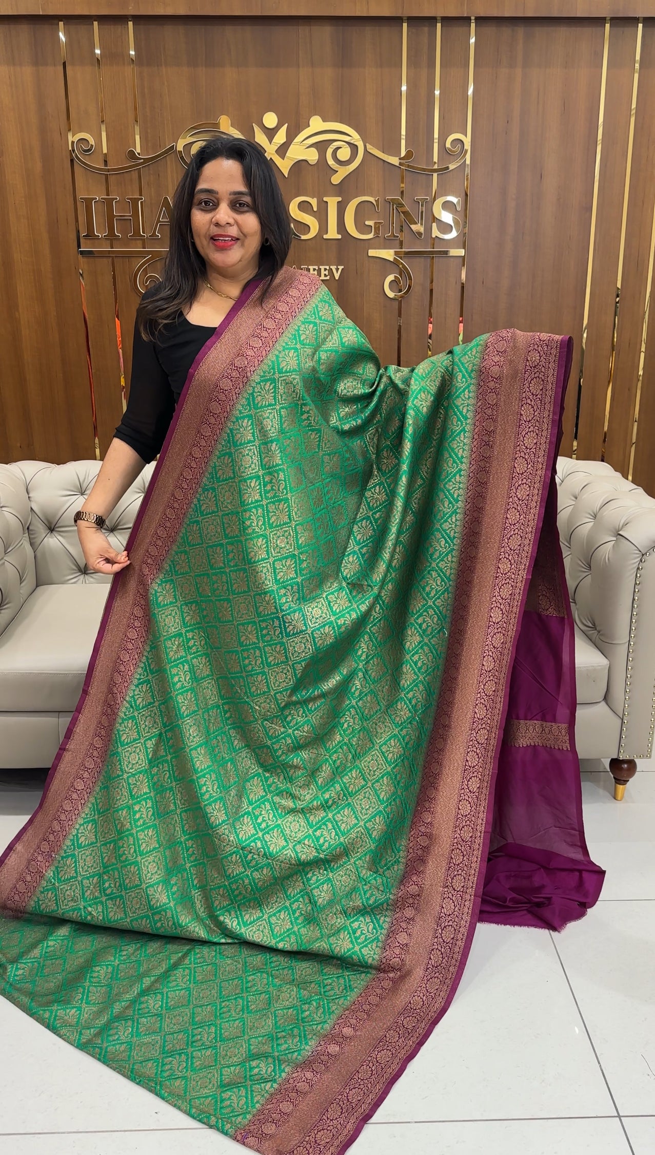 FORWARD SEMI KATAN SAREES - IHA 25220