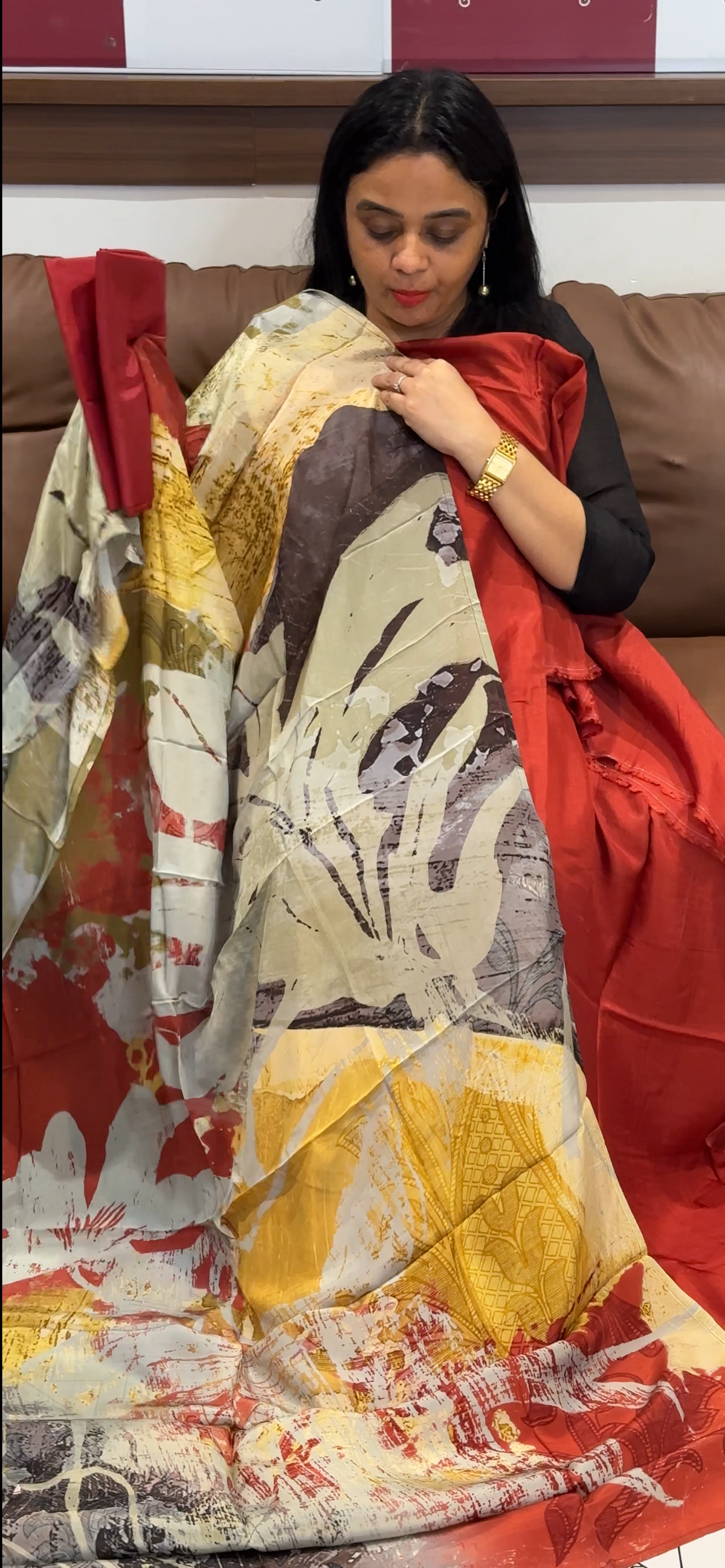 SEMI SILK UNSTITCHED SALWAR SUITS - IHA 35600