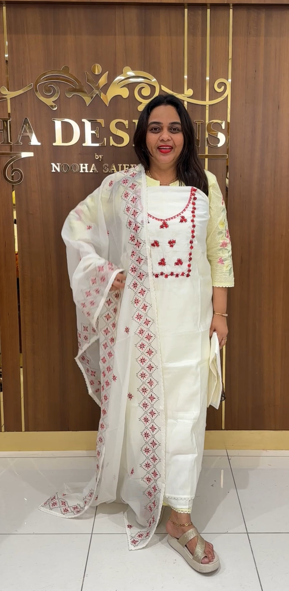 MODAL CHANDERI UNSTITCHED SALWAR SUITS - IHA 29385