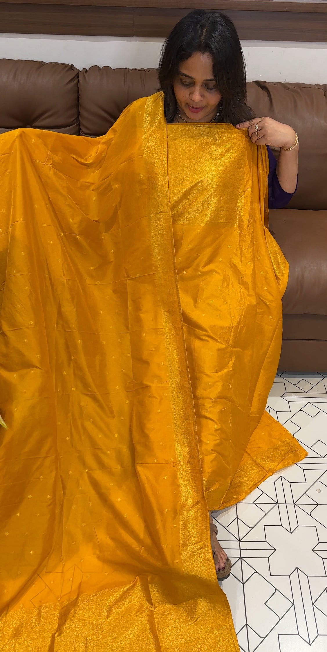 SEMI BANARSI UNSTITCHED SALWAR SUITS - IHA 26219
