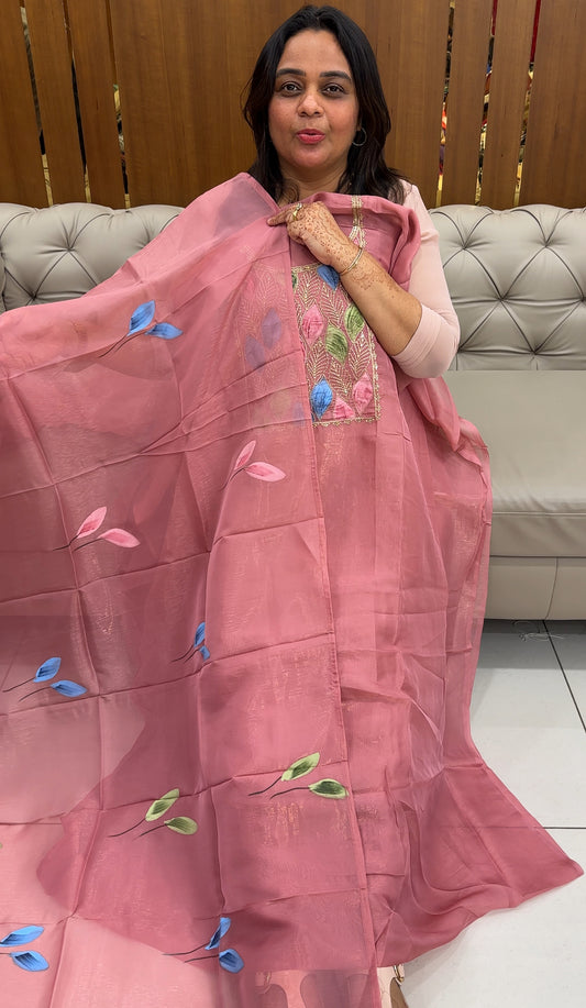 SHIMMER TISSUE UNSTITCHE SALWAR SUITS - IHA 27465