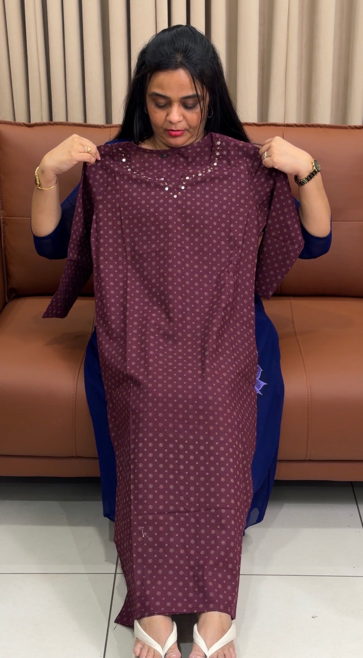 COTTON PRINTED TOPS - IHA 34927