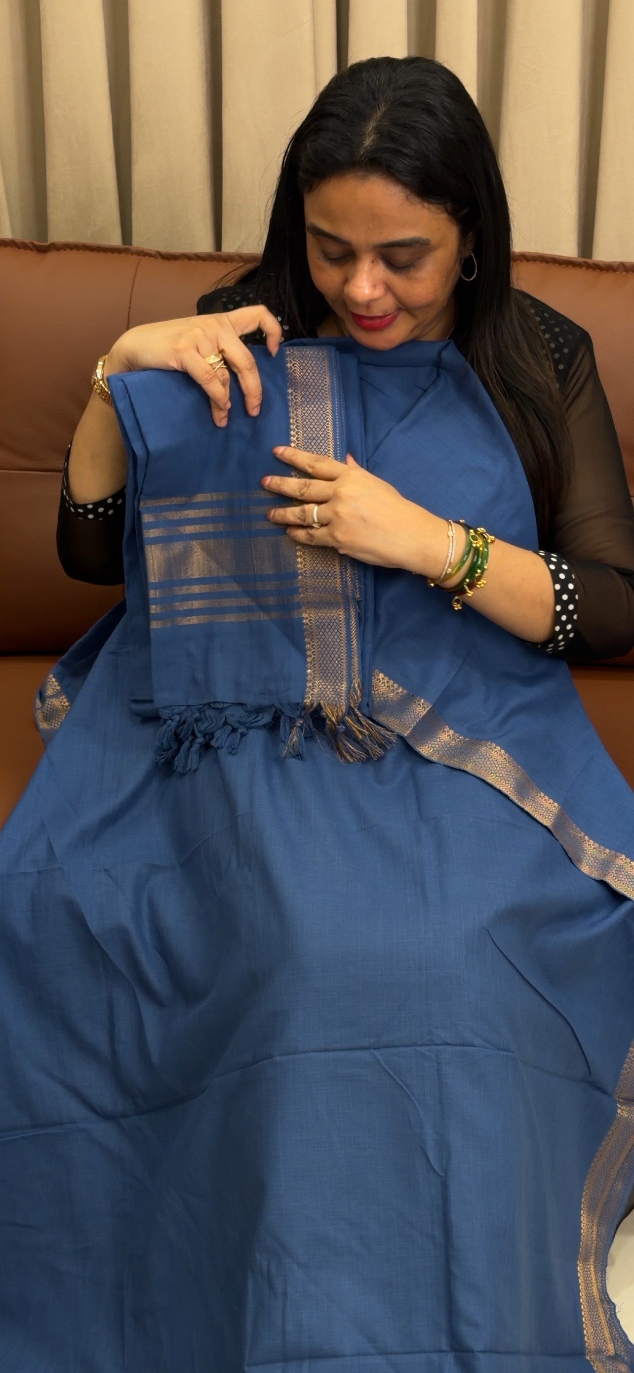 HANDLOOM COTTON UNSTITCHED SALWAR SUITS - IHA 33914