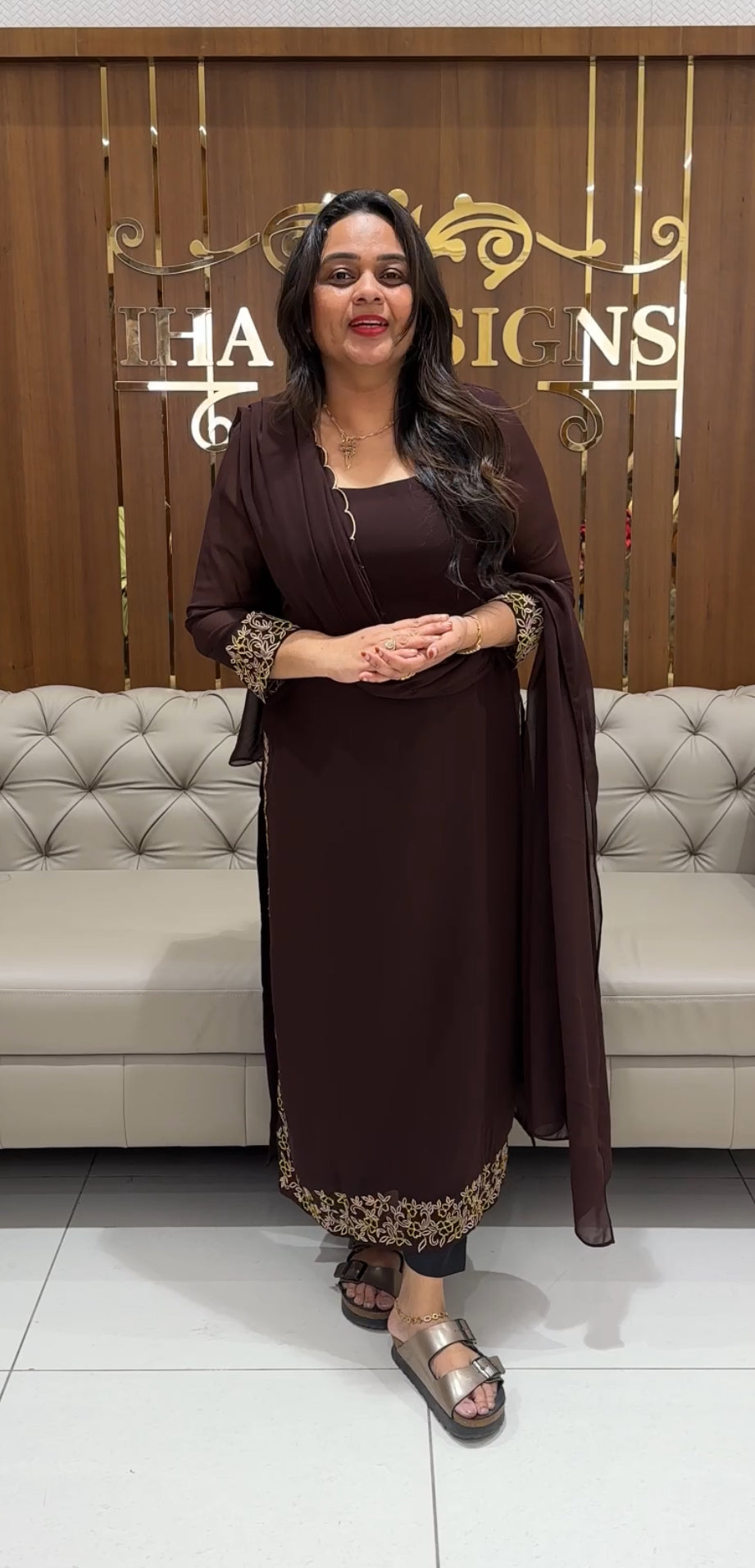 DESIGNER UNSTITCHED SALWAR SUITS - IHA 25168