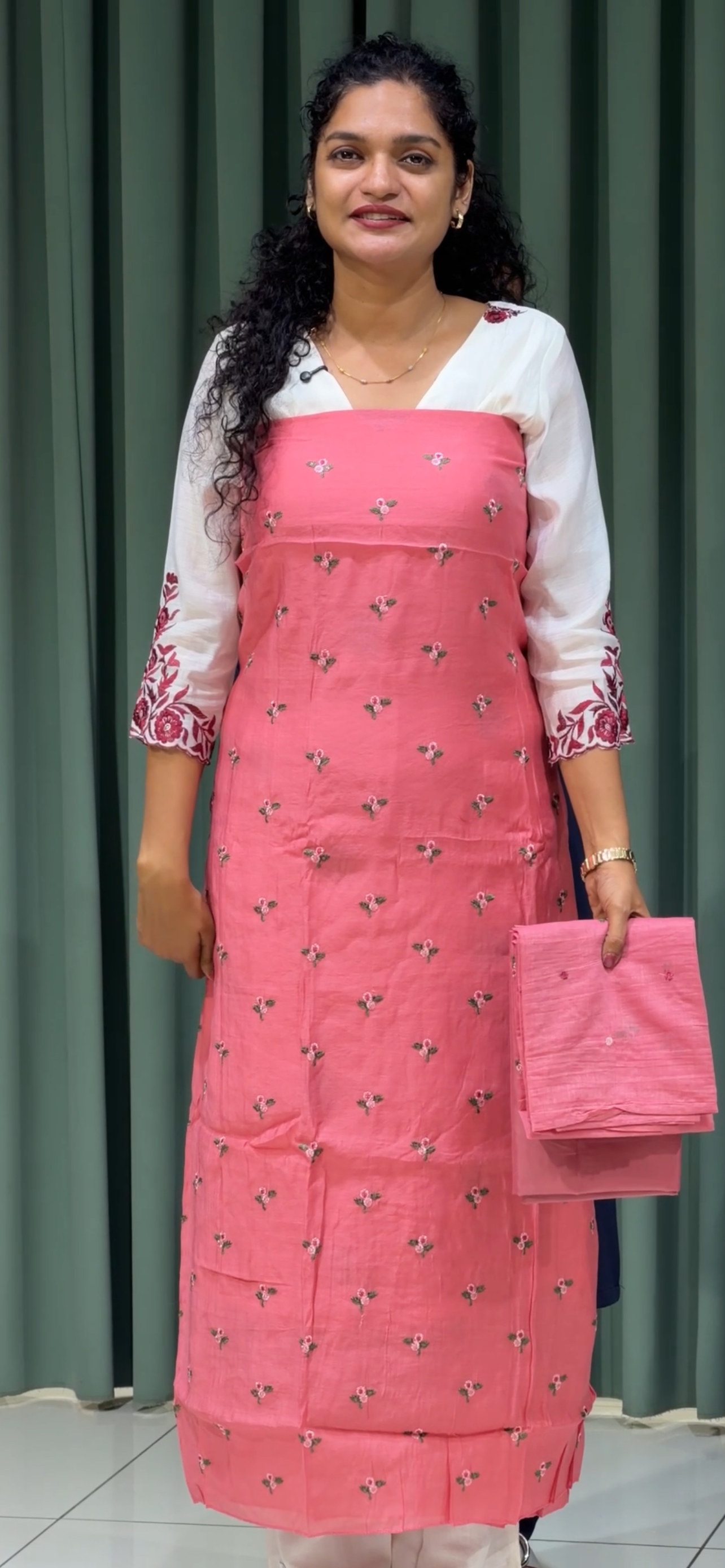 MUL CHANDERI UNSTITCHED SALWAR SUITS - IHA 33297