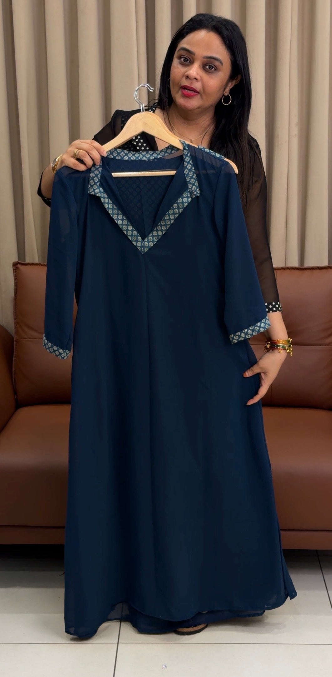IHA'S IN-HOUSE PRINTED  COTTON TUNIC TOPS - IHA 33906