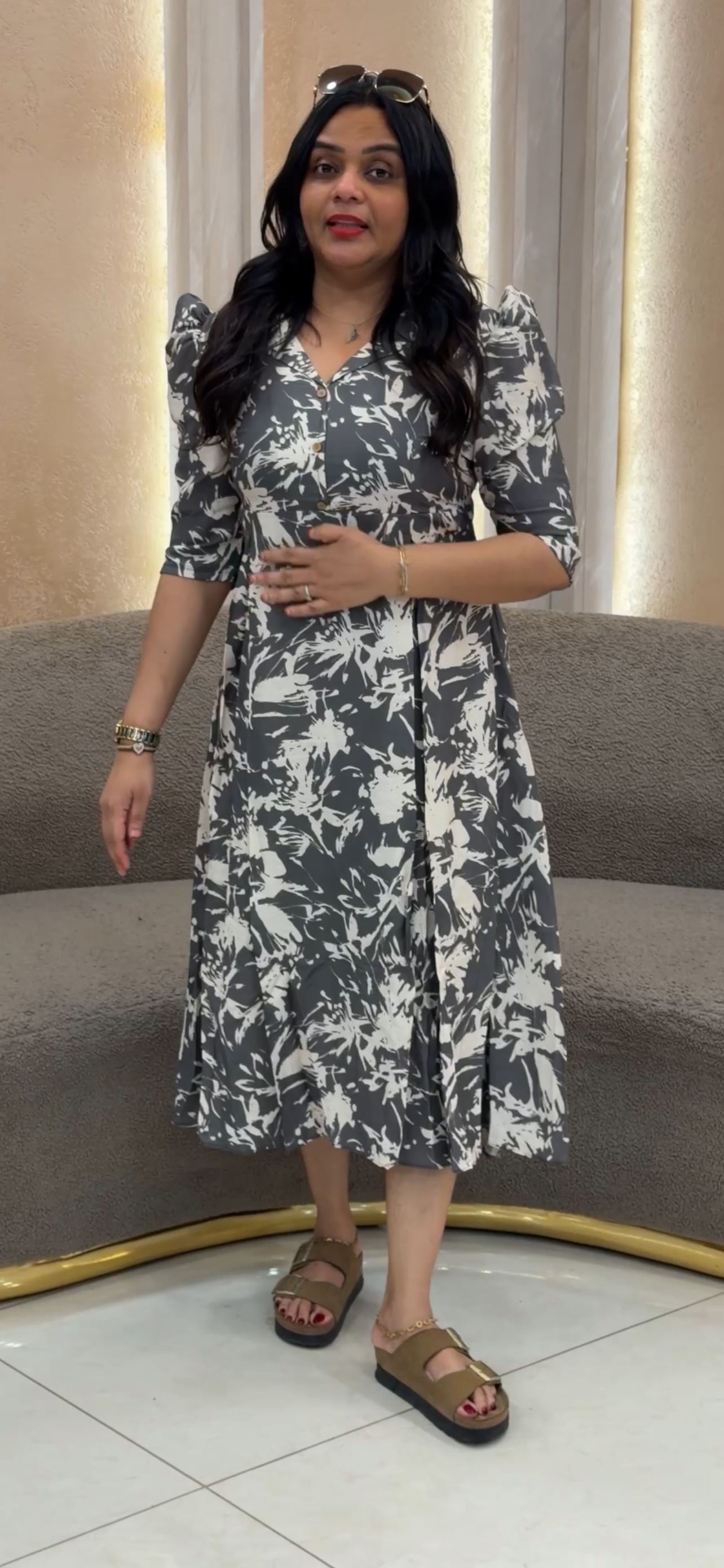IHA'S IN-HOUSE PRINTED FROCKS  - IHA 32916