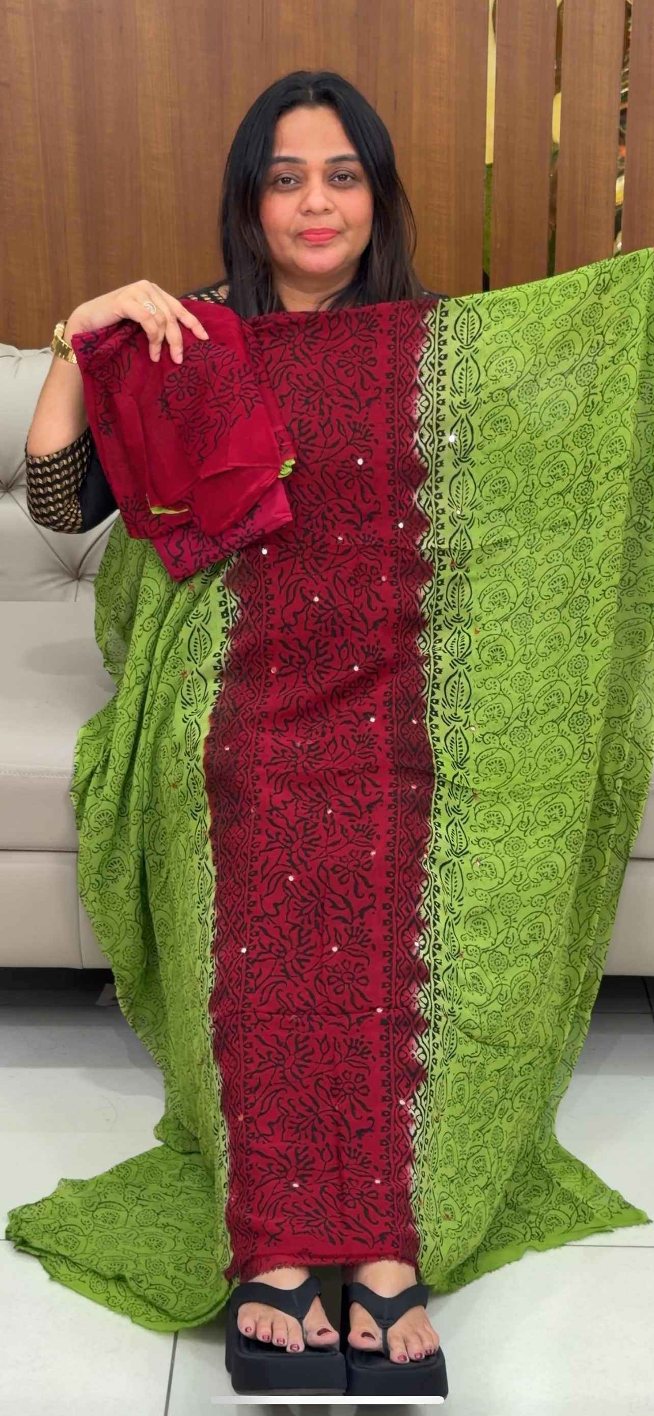 VISCOSE GEORGETTE UNSTITCHED SALWAR SUITS - IHA 29264