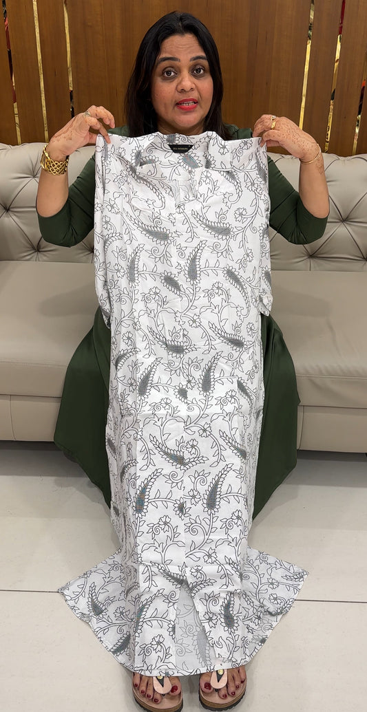 PRINTED RAYON LONG TOPS - IHA 27572
