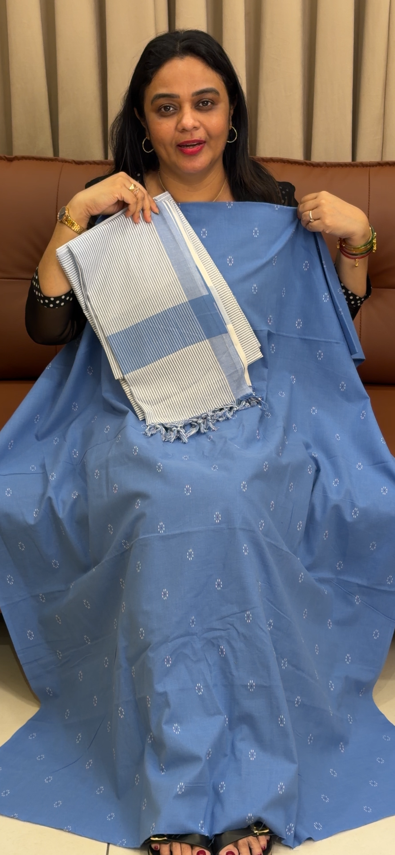HANDLOOM COTTON UNSTITCHED SALWAR SUITS - IHA 33913