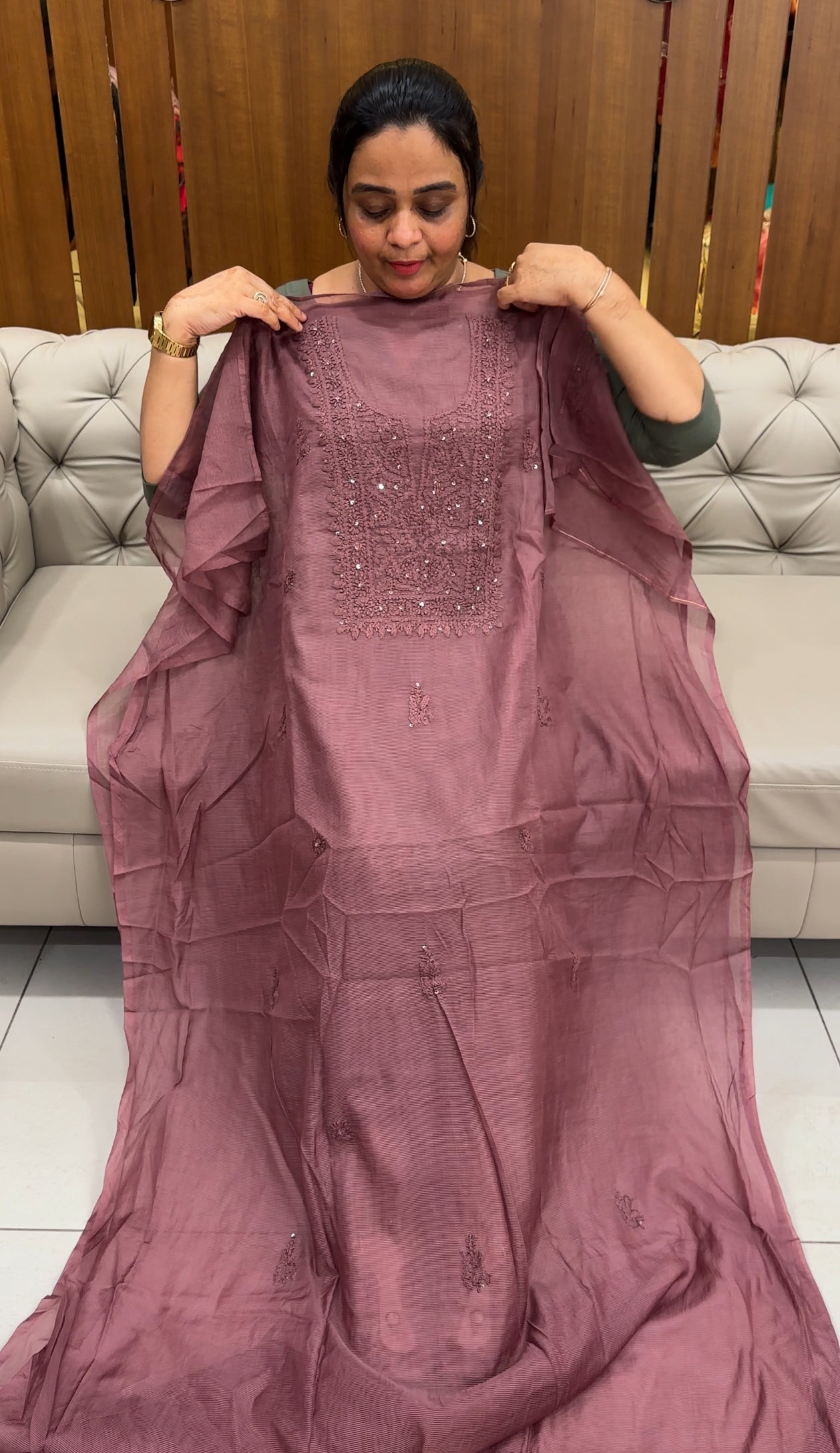 SILK KOTA UNSTITCHED SALWAR SUITS - IHA 27644