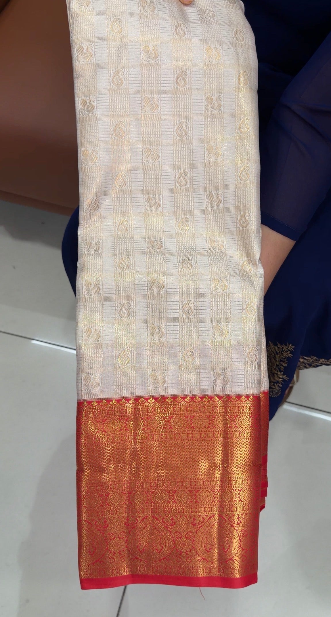 SEMI KANCHIPURAM SILK SAREES - IHA 33628